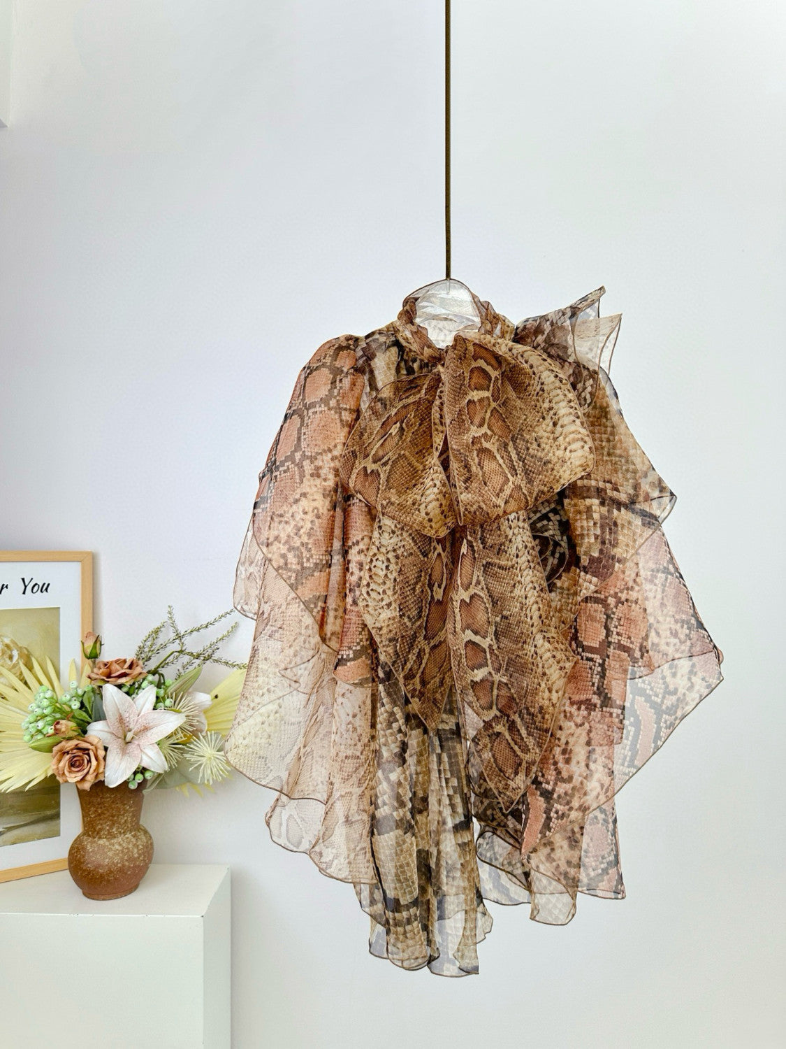 Zimmermann Women's Memento Billow Blouse Spliced Snake #329163