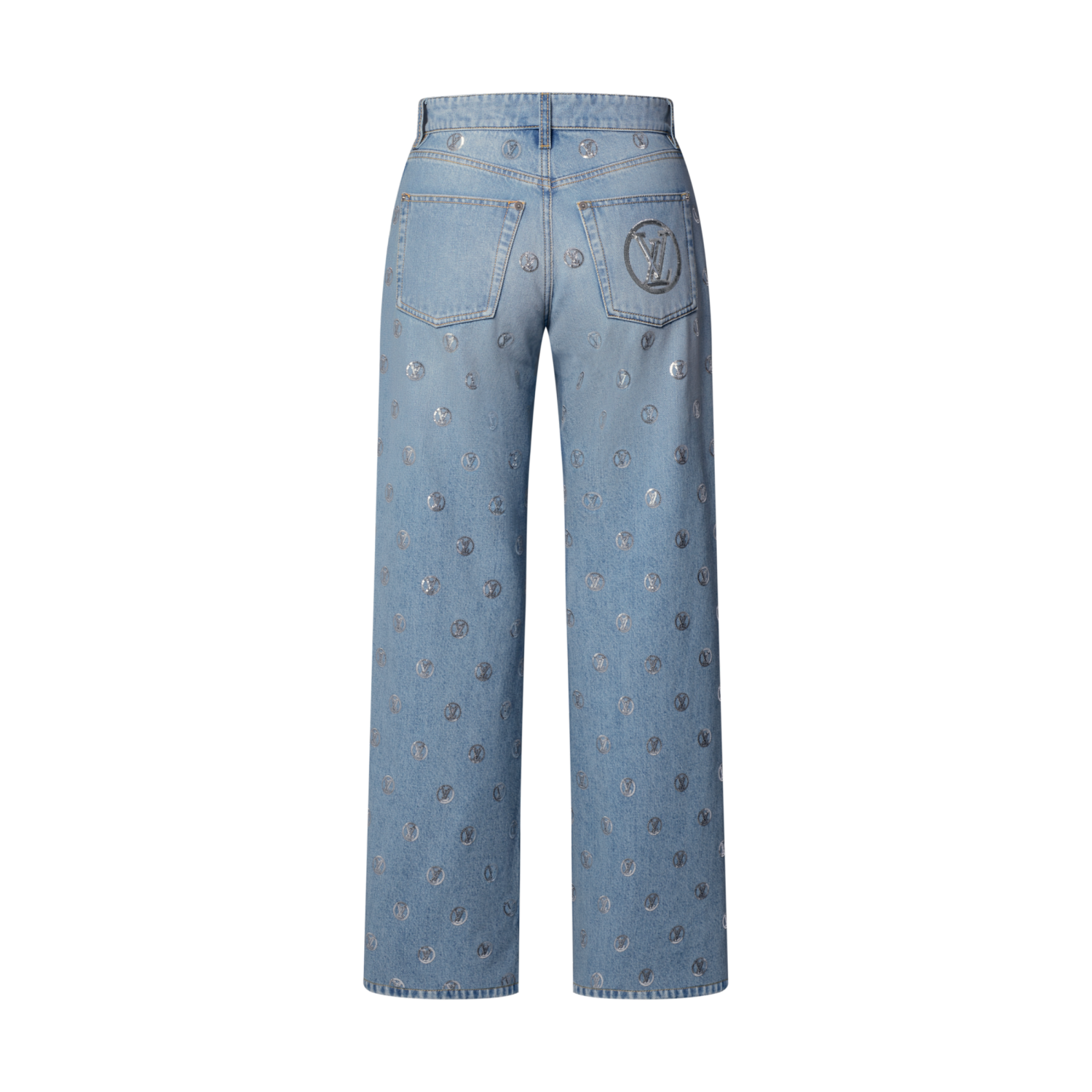 Louis Vuitton Signature Sequin Boot-cut Jeans #334461