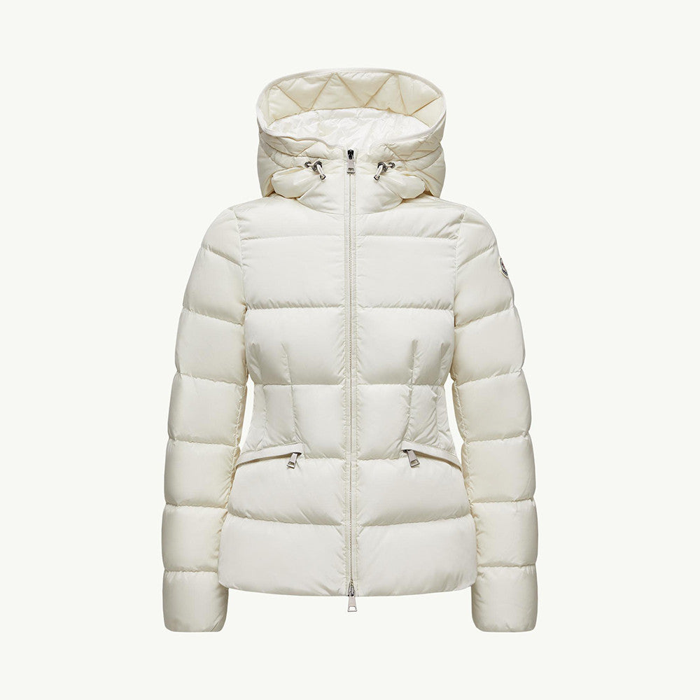 Moncler Ivory Avoce Women's Hooded Short Down Jacket Coat #332707