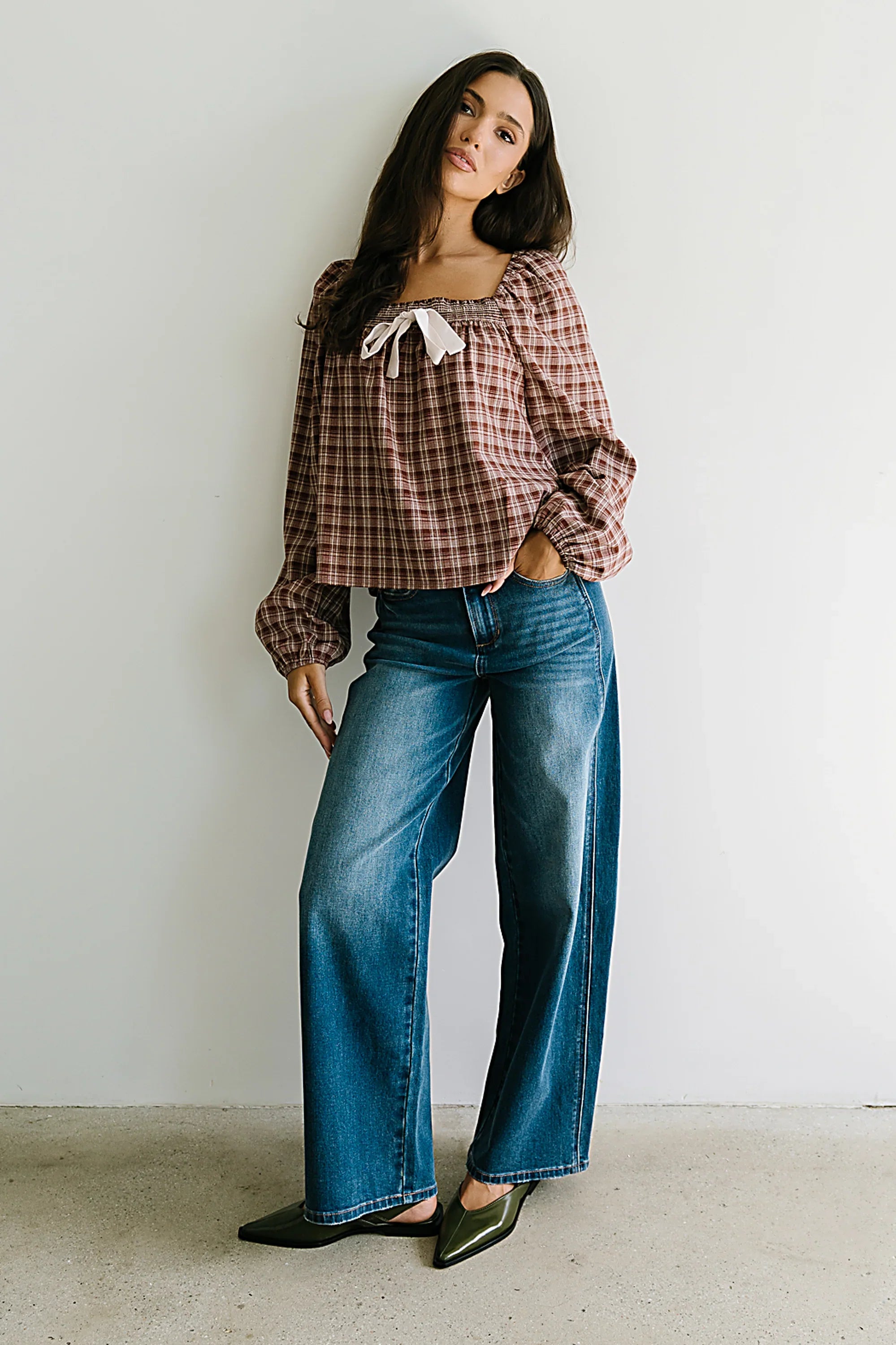 Jemma Plaid Blouse