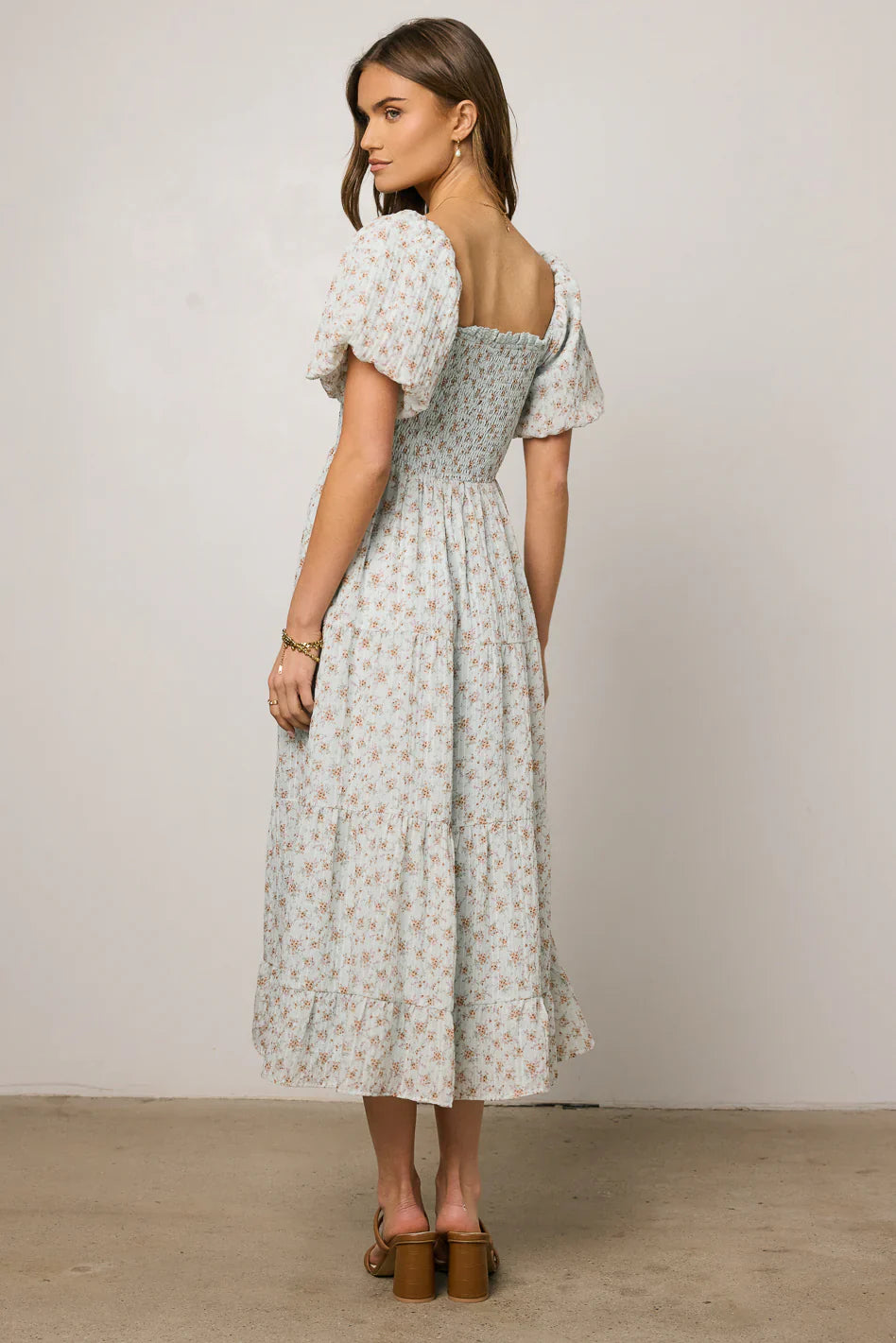 Asha Floral Midi Dress