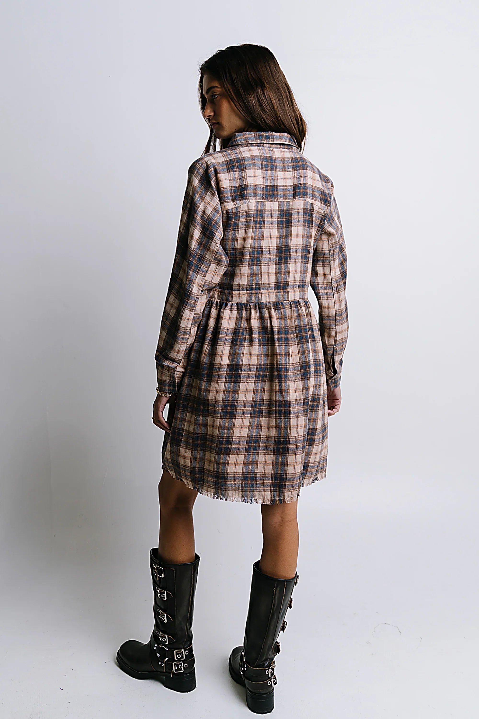 Karrie Plaid Mini Dress