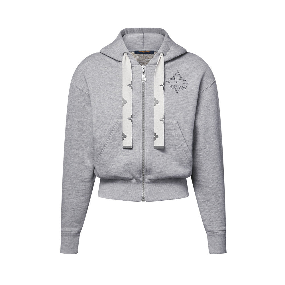 LOUIS VUITTON Monogram Flower Accent Hoodie #378063