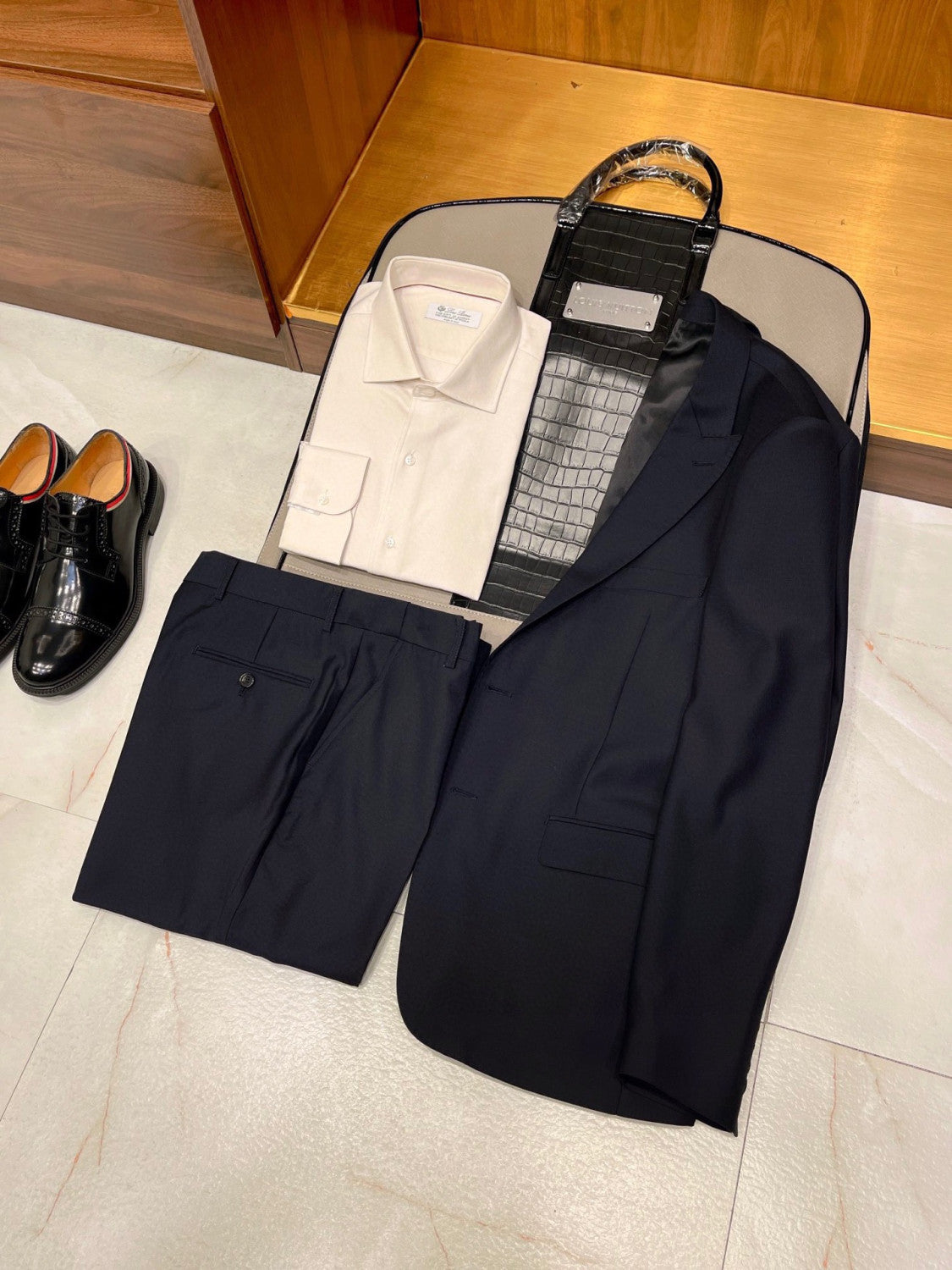 Louis Vuitton Men's Combed Wool Business Formal Suit Suit #333423