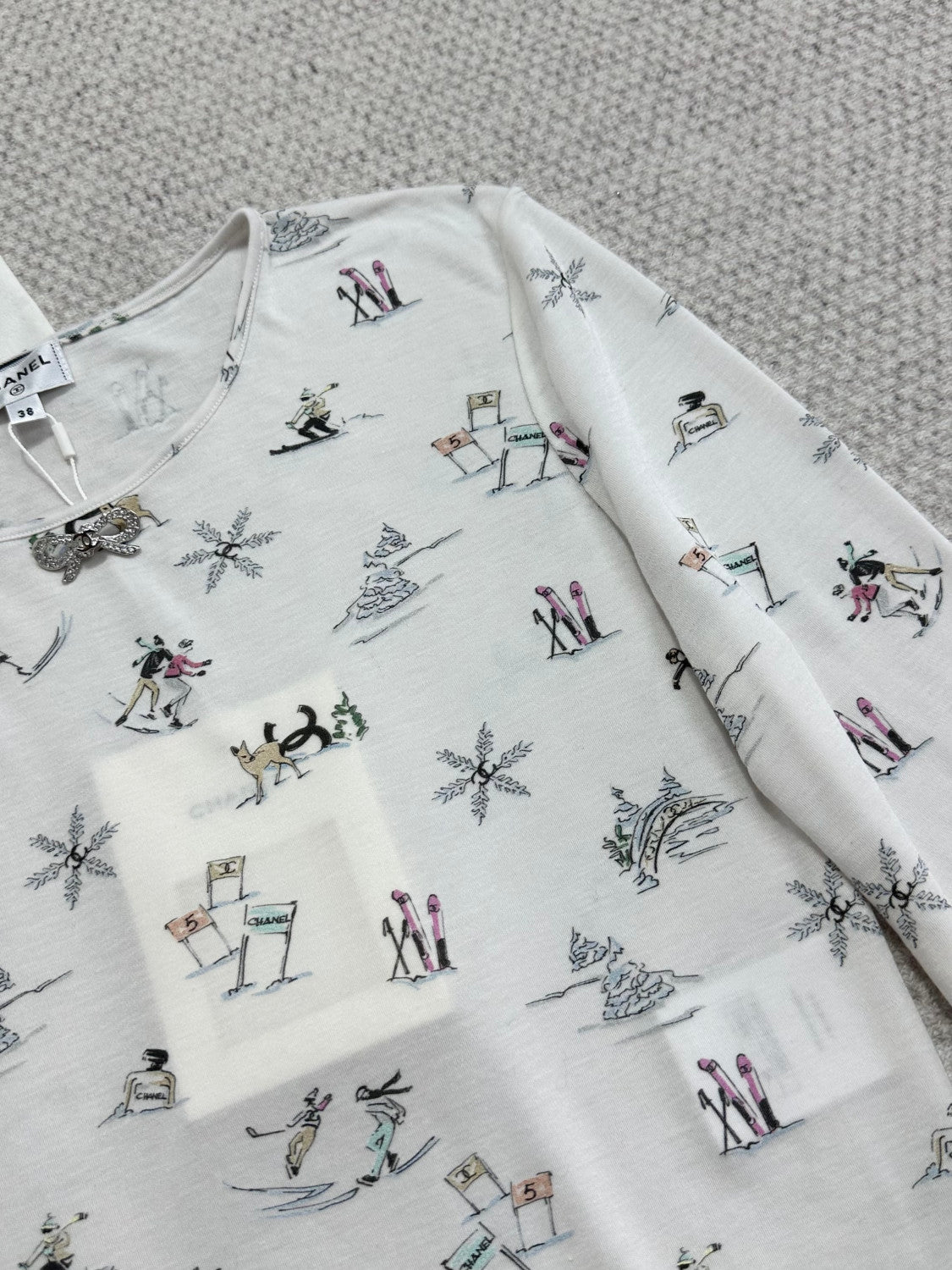Chanel 25N Ski Crew Neck Bottoming Shirt #333932