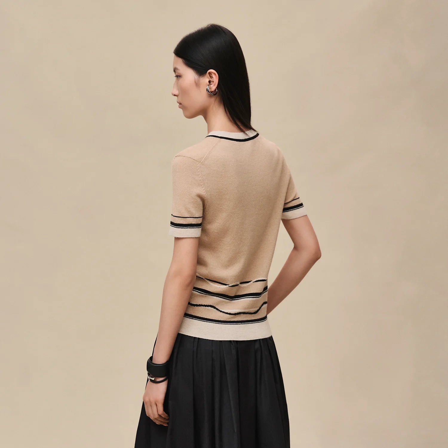 Herm¨¨s Ex-Libris short-sleeve sweater #377273