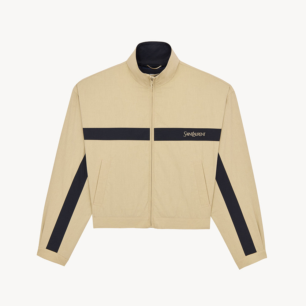 Saint Laurent Jacket in Cotton in Beige #377152