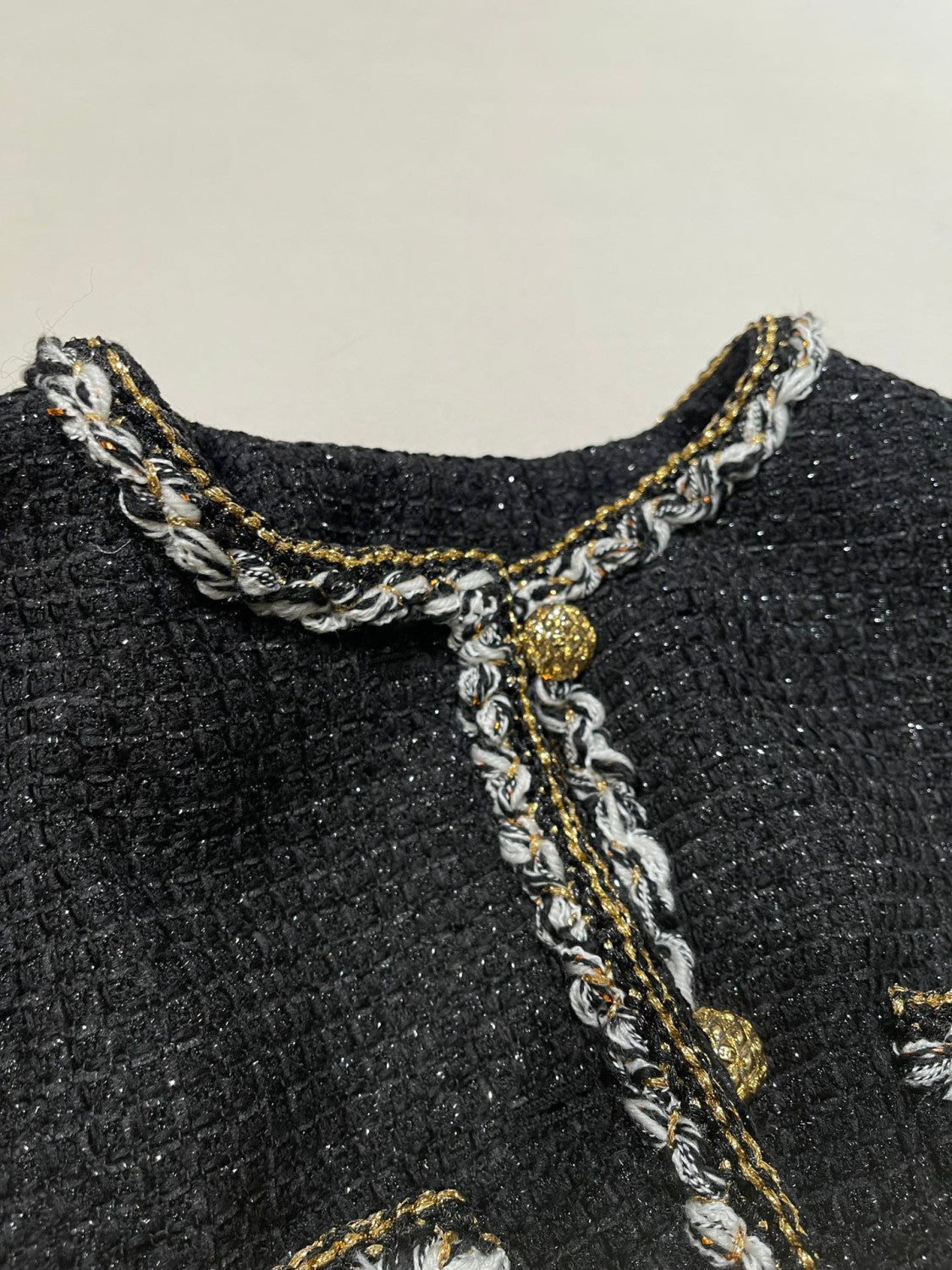 Chanel Four-pocket Long Coat in Fine Shiny Tweed #334124