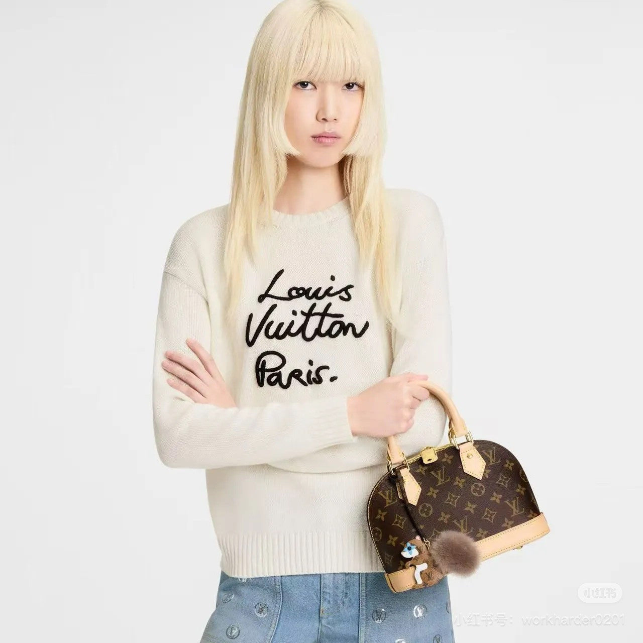 Louis Vuitton Cursive Signature Pullover #334539
