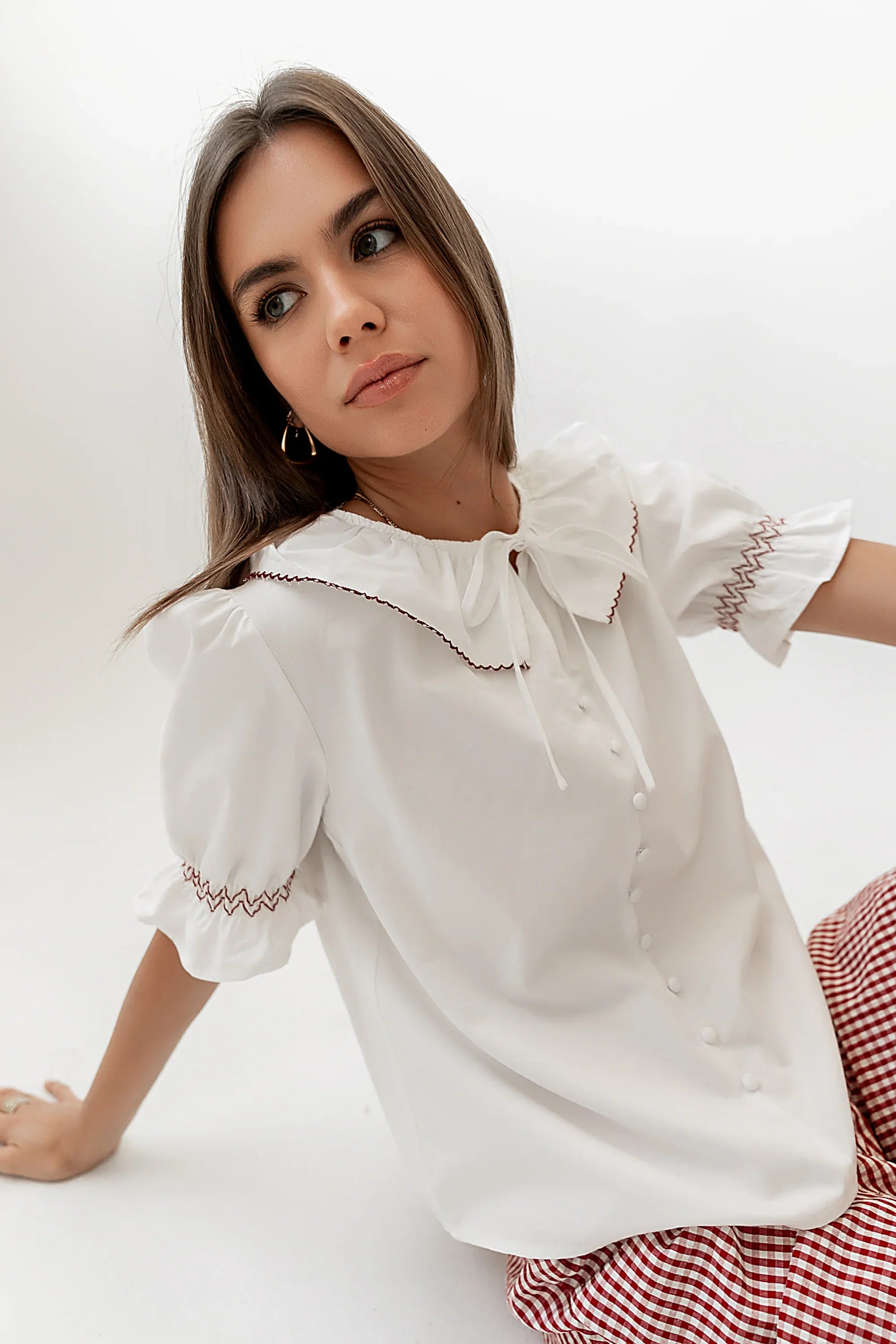 Gemma Collared Blouse