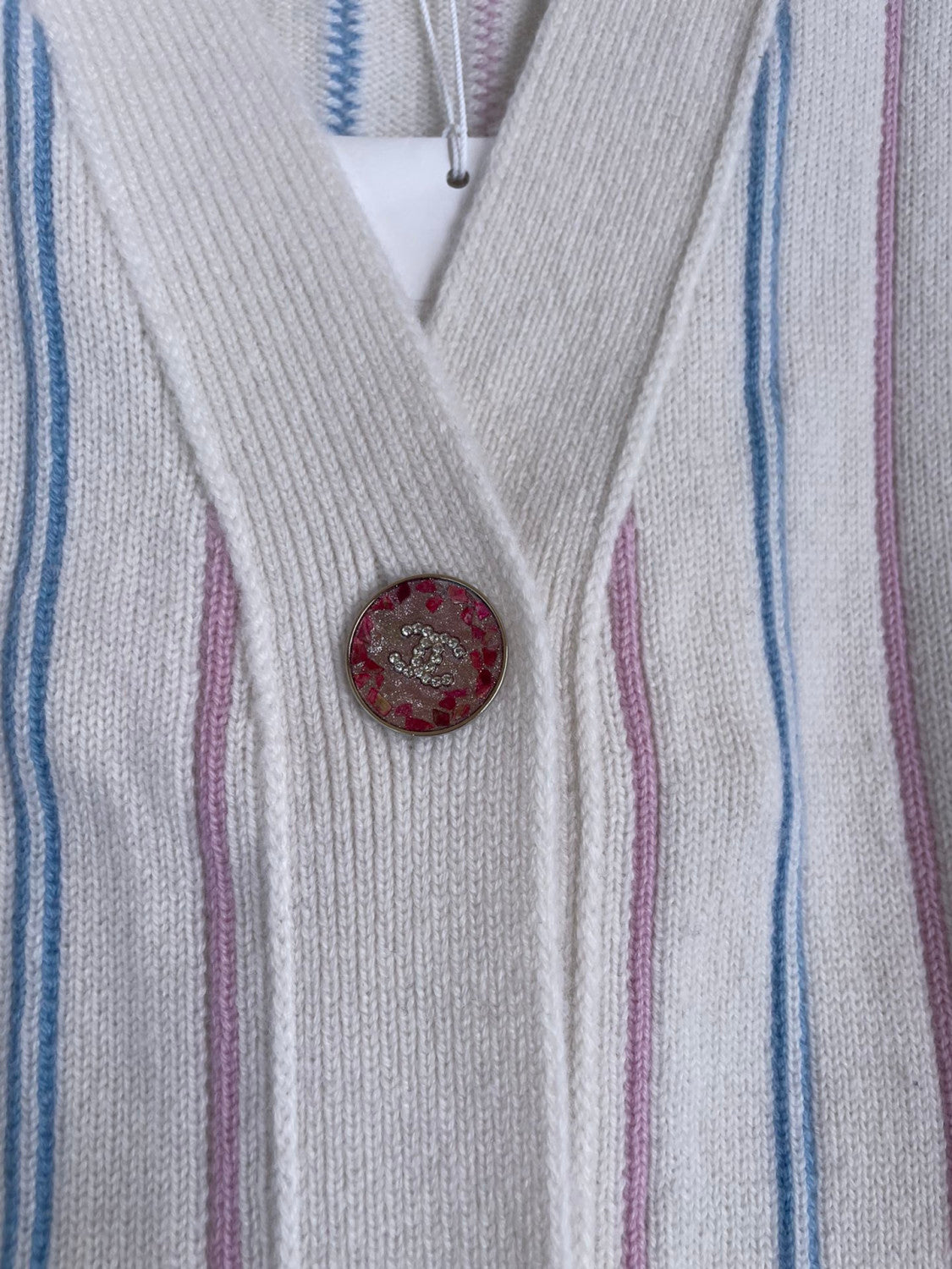 Chanel Striped Cashmere Cardigan #335941