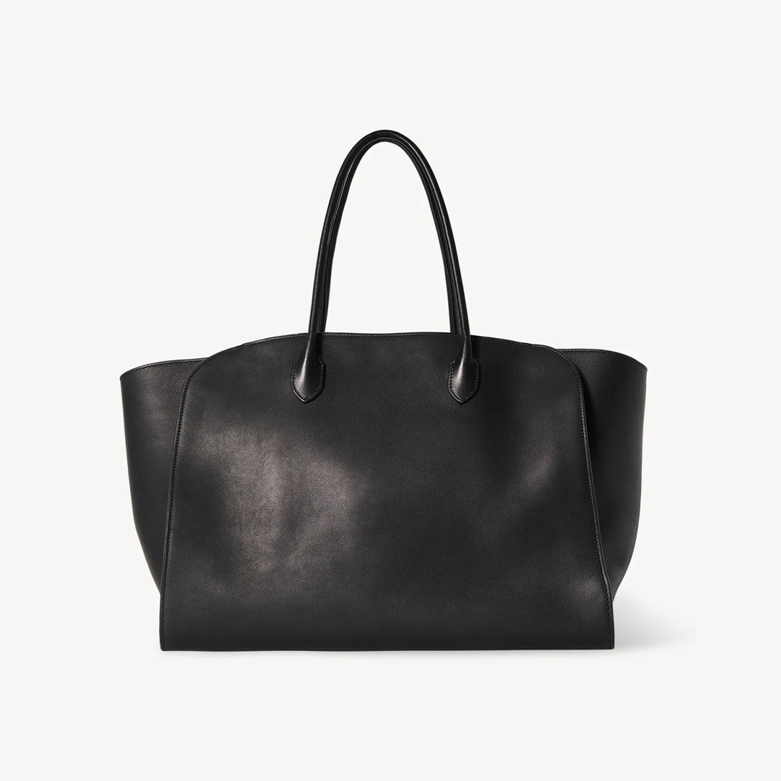 THE ROW Men's & Women's Marlo 17 Grained Leather Handbag Solid Color Casual Plain-Weave Leather Shopping Tote Minimalist Bag Bags W1904L72MUAS #81729