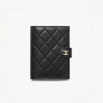 Chanel Caviar Quilted Passport Holder Black #334731