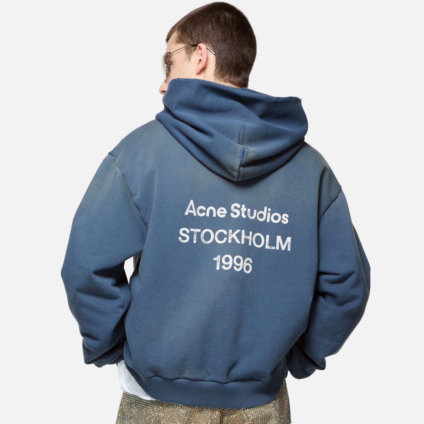 Acne Studios Men's And Women's Spring/fall Fashion Casual Pullover Hoodie With Letter Print Oversized Long Sleeve Sweatshirt #79335