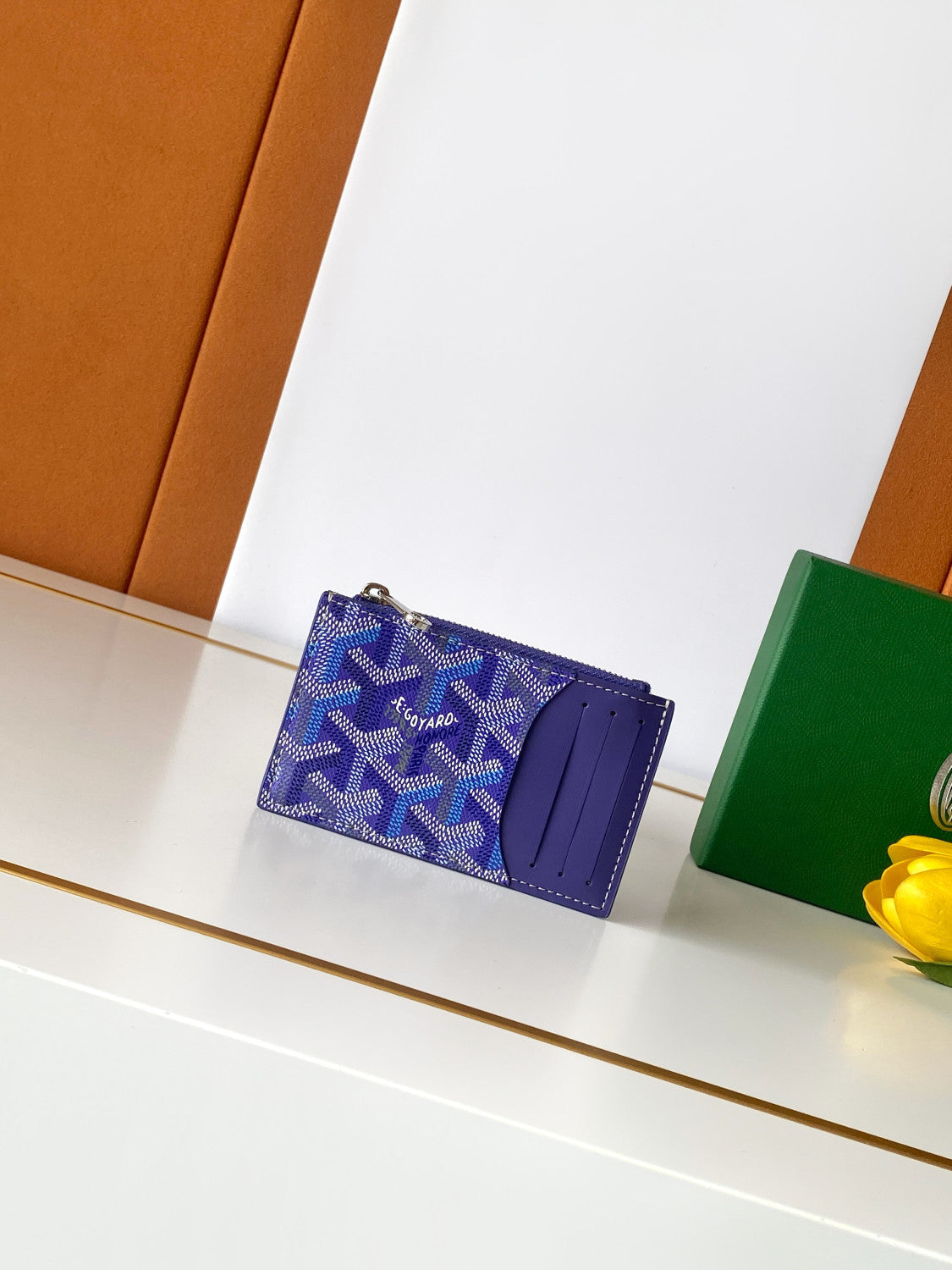 Goyard Bourbon Zipped Card Holder Multicolored #384176