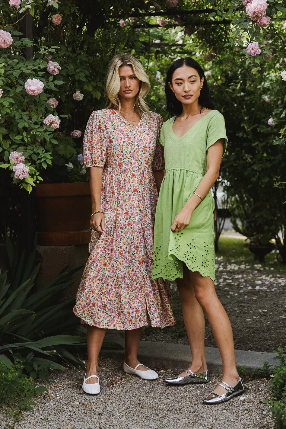 Aria Eyelet Lace Mini in Green