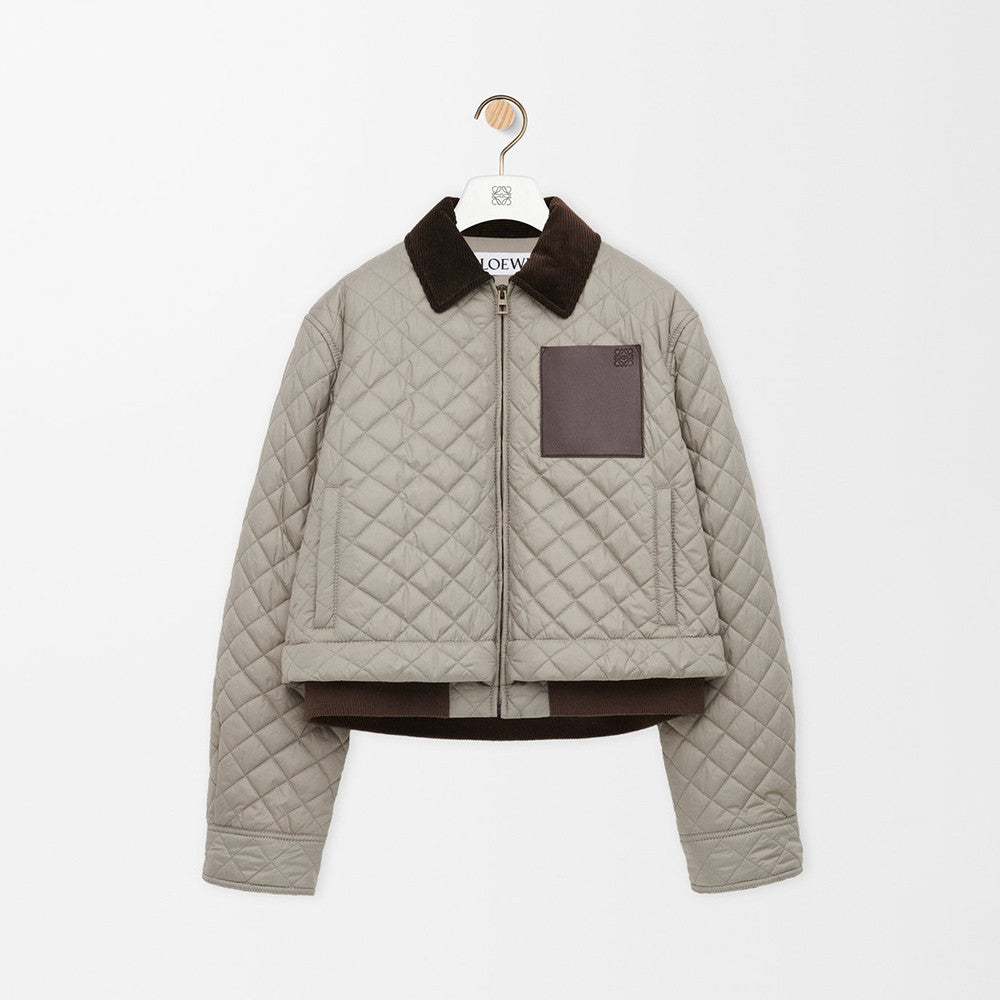 Loewe Short Jacket in Technical Fabric Grey #335510