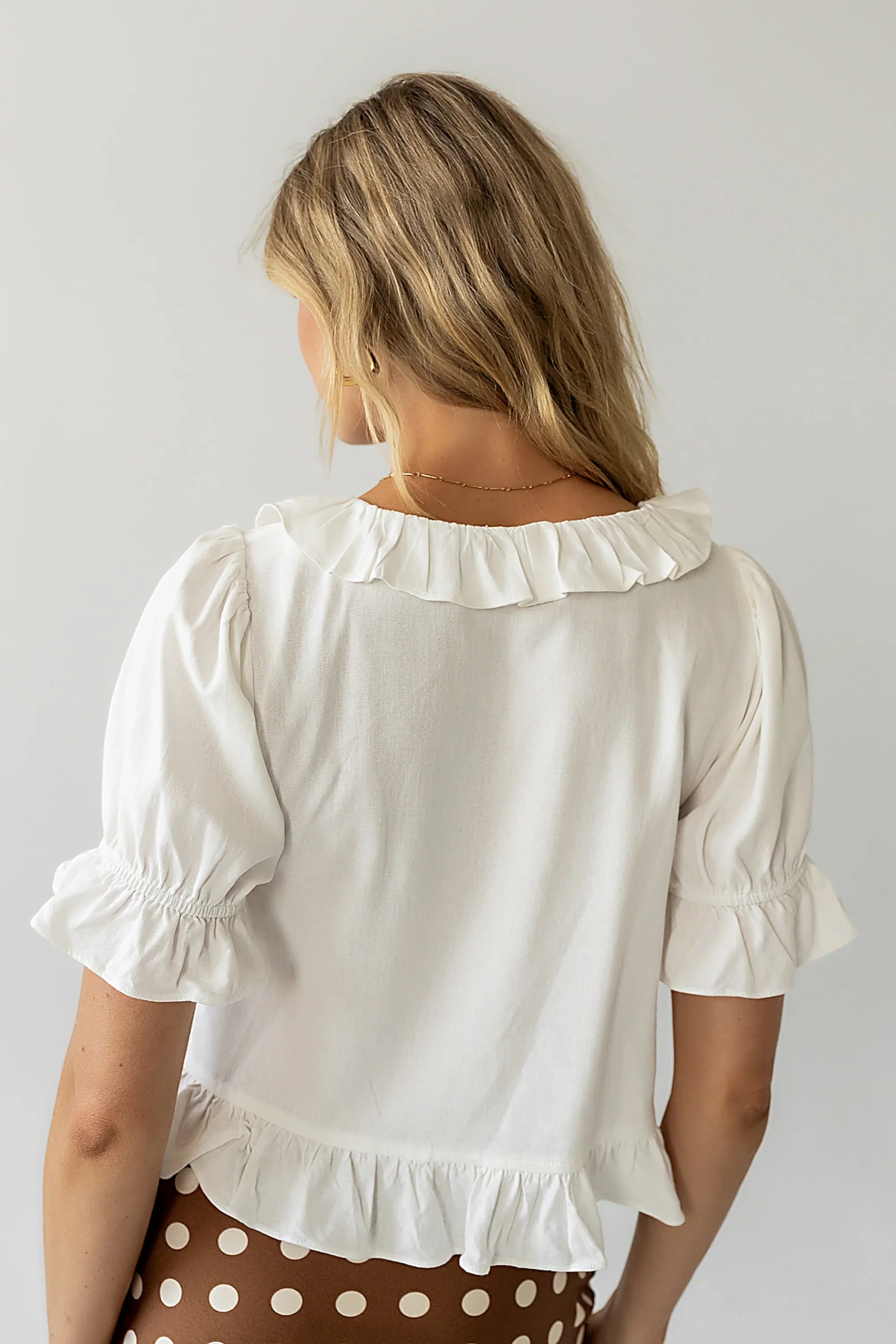 Lottie Blouse in Ivory