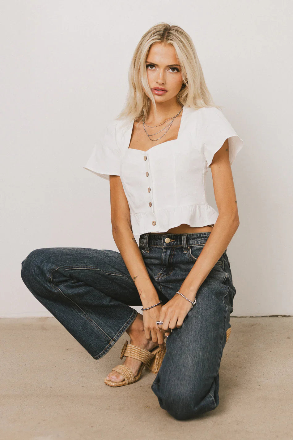 Kaia Button Front Blouse