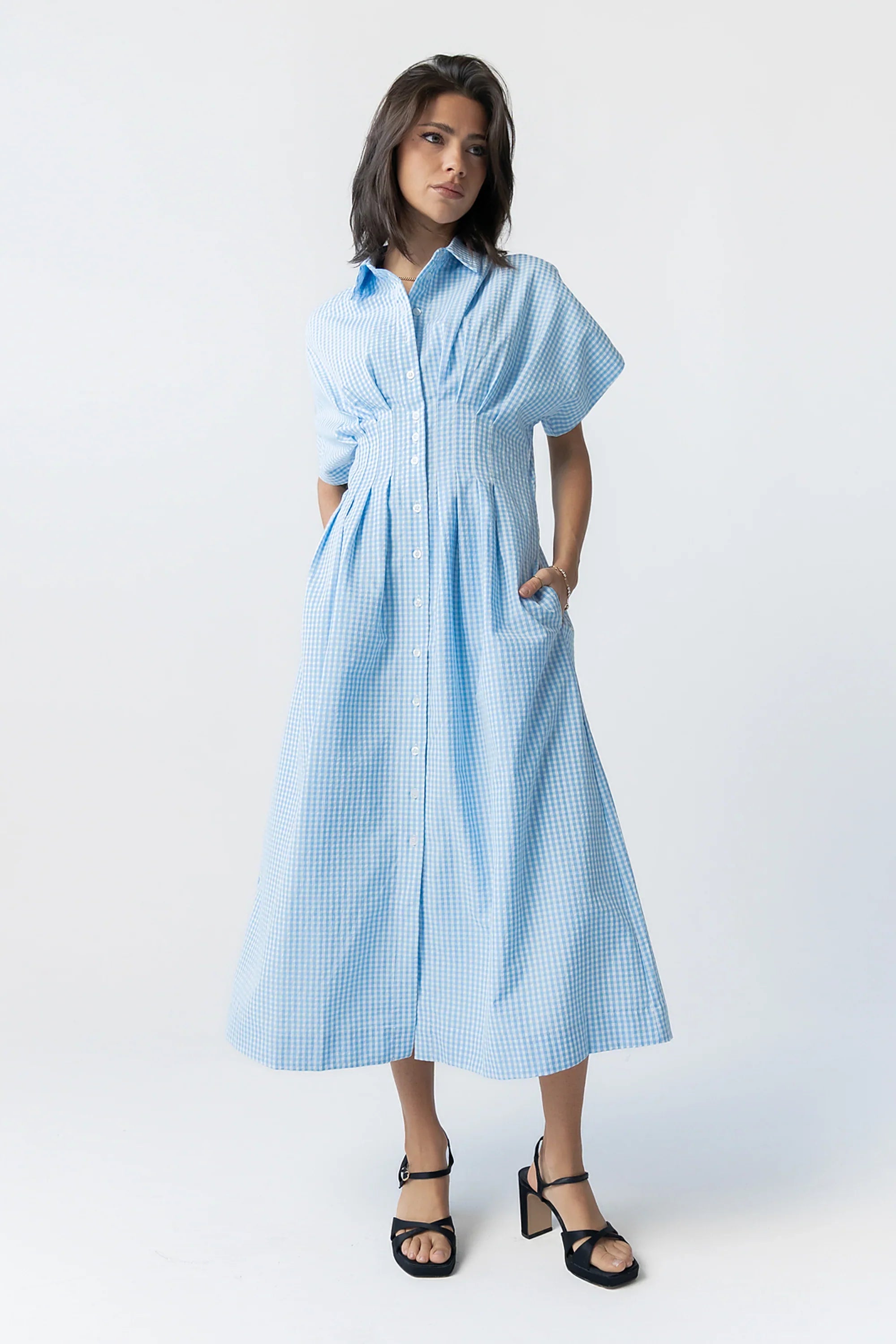 Collins Maxi Dress in Blue