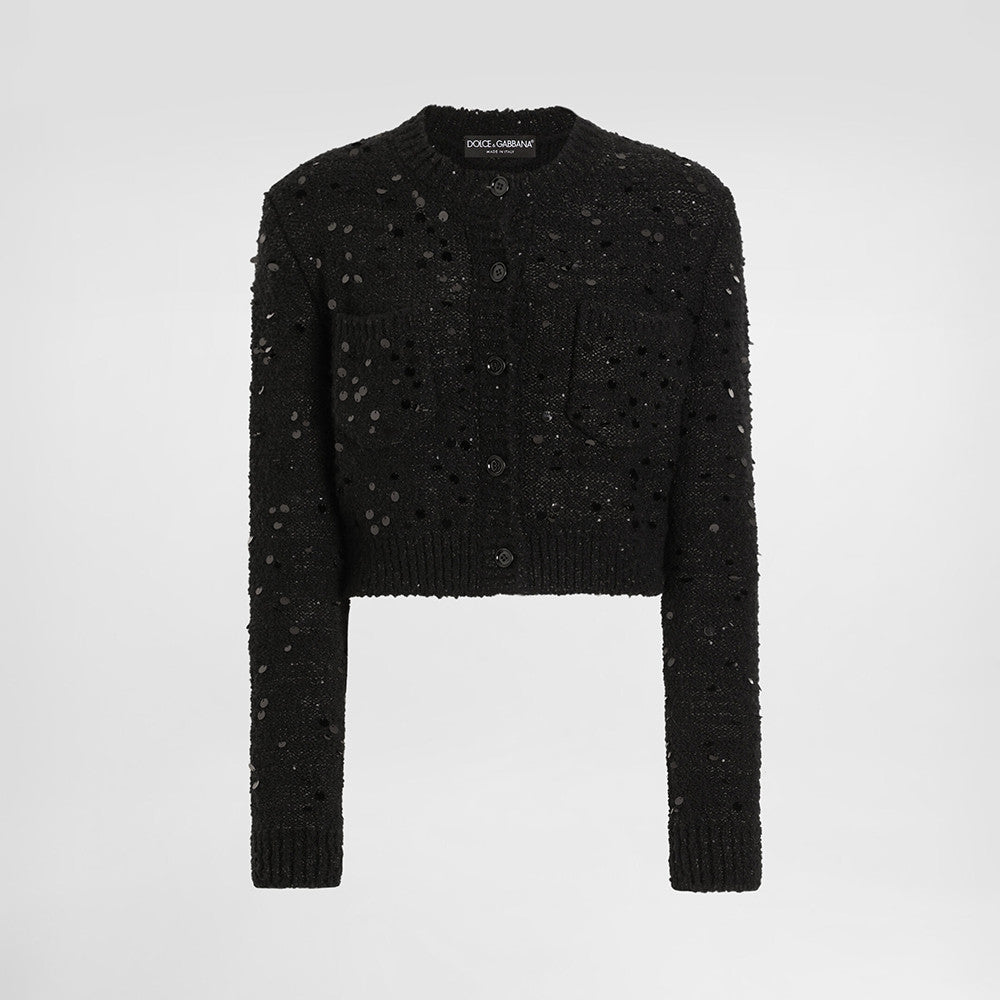 Dolce Gabbana Women's Wool blend Cardigan in Black #333095