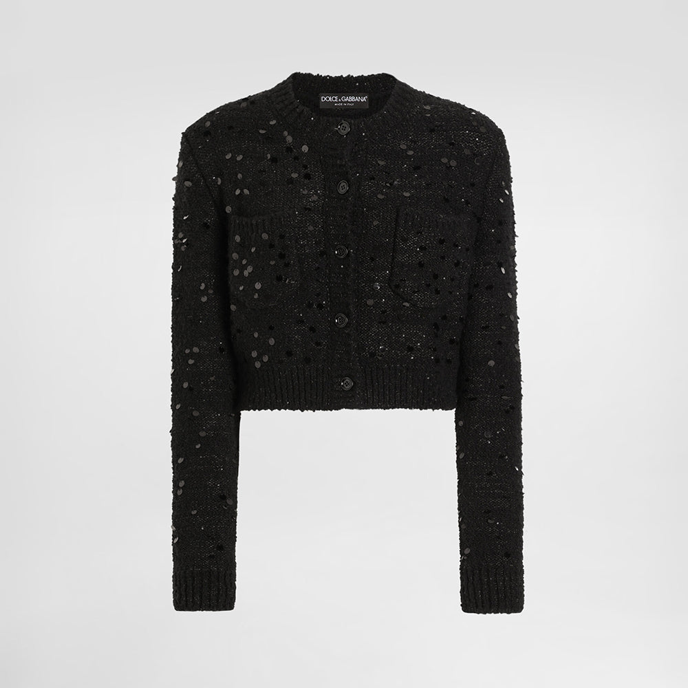 Dolce Gabbana Women's Wool blend Cardigan in Black #333095