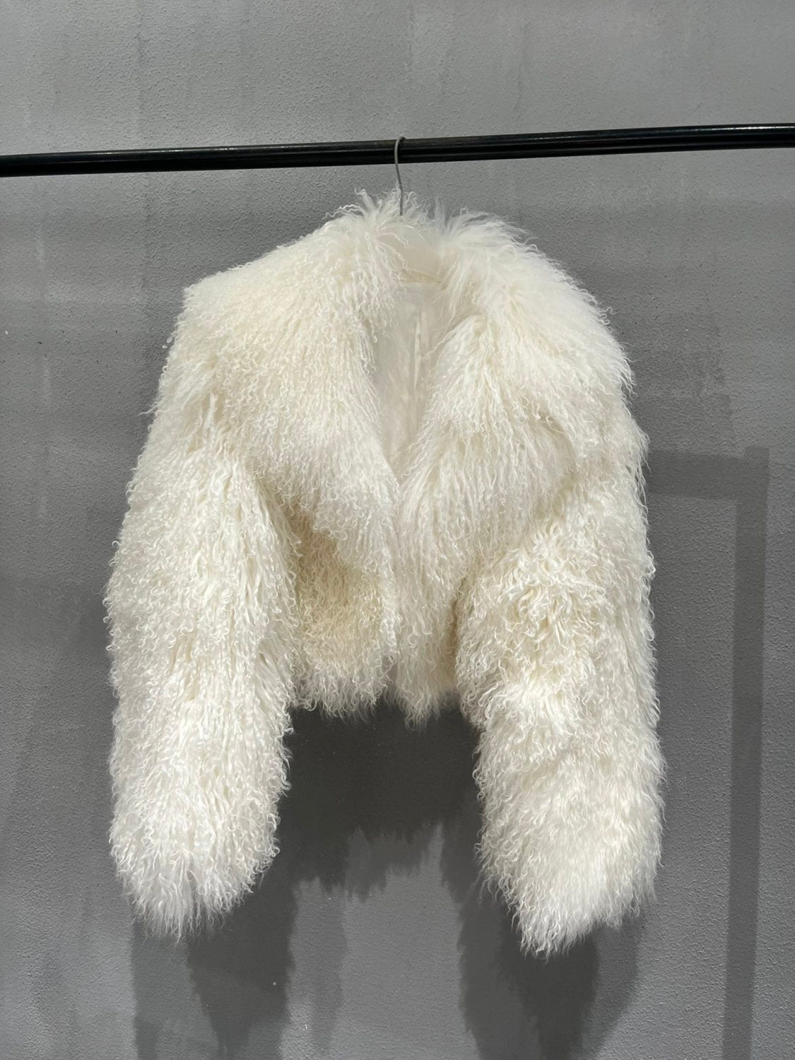 Beach Sheepskin Solid Color Fluffy Casual Long-Sleeved Fur #171746