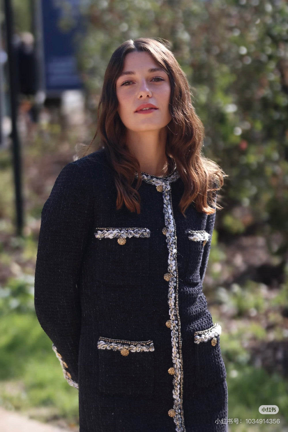 Chanel Four-pocket Long Coat in Fine Shiny Tweed #334124