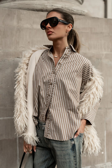 Ginny Striped Button Up