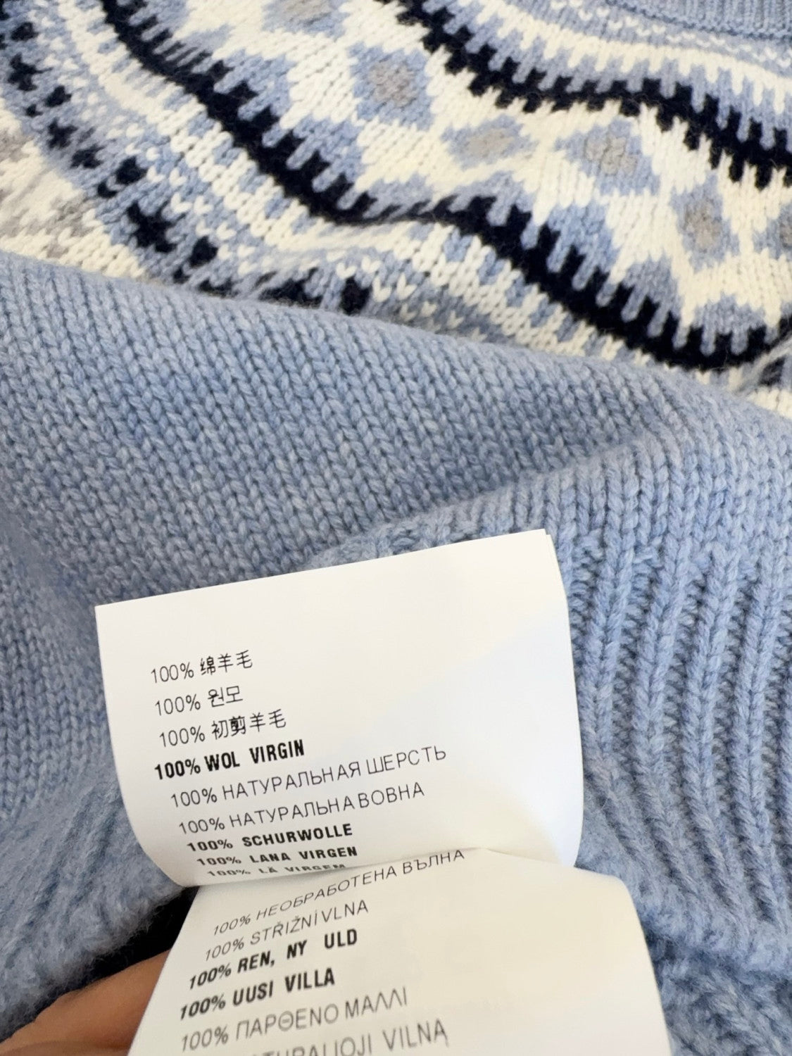 MiuMiu Wool Crochet Crew Neck Pullover Sweater #332159
