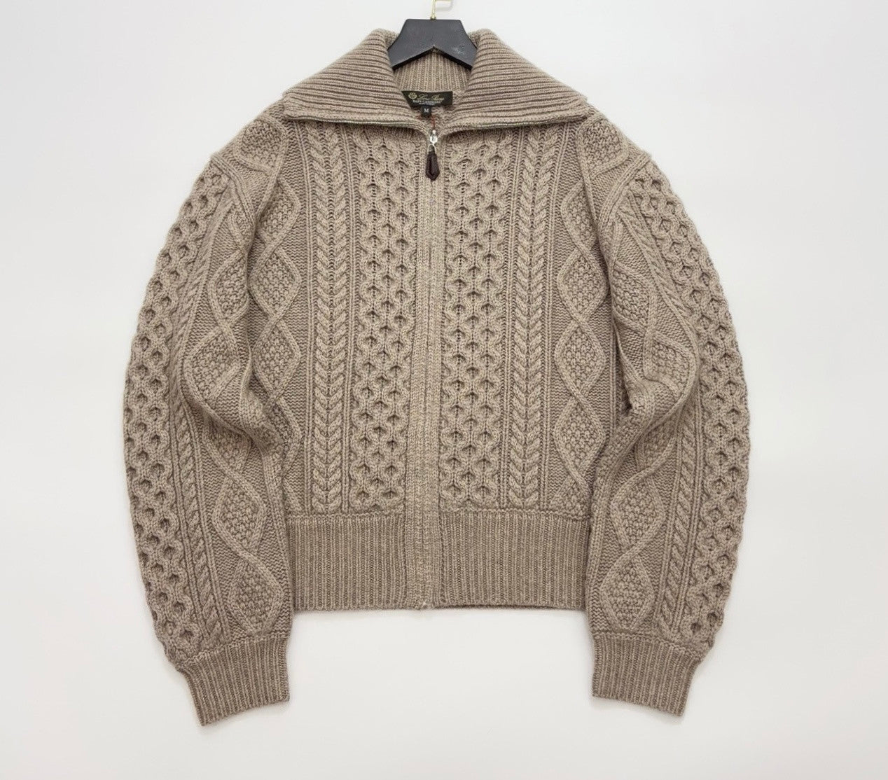 Loro Piana Eyre Cardigan Baby Cashmere Praline BrownMelange #336655