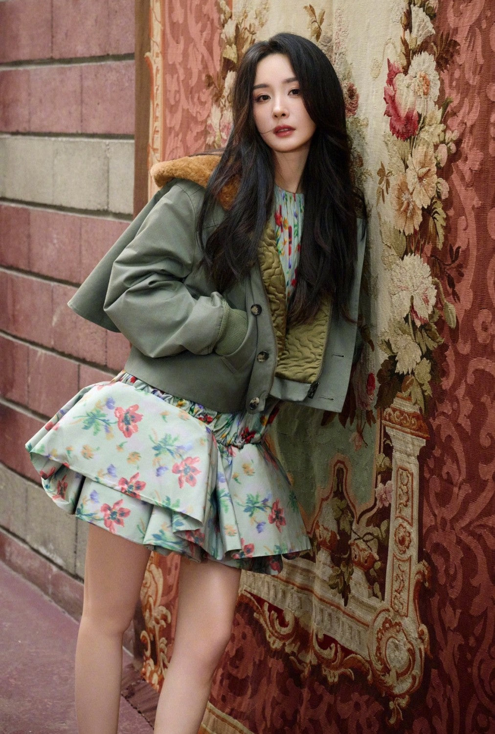 Loewe Short Parka Cotton Green #333650