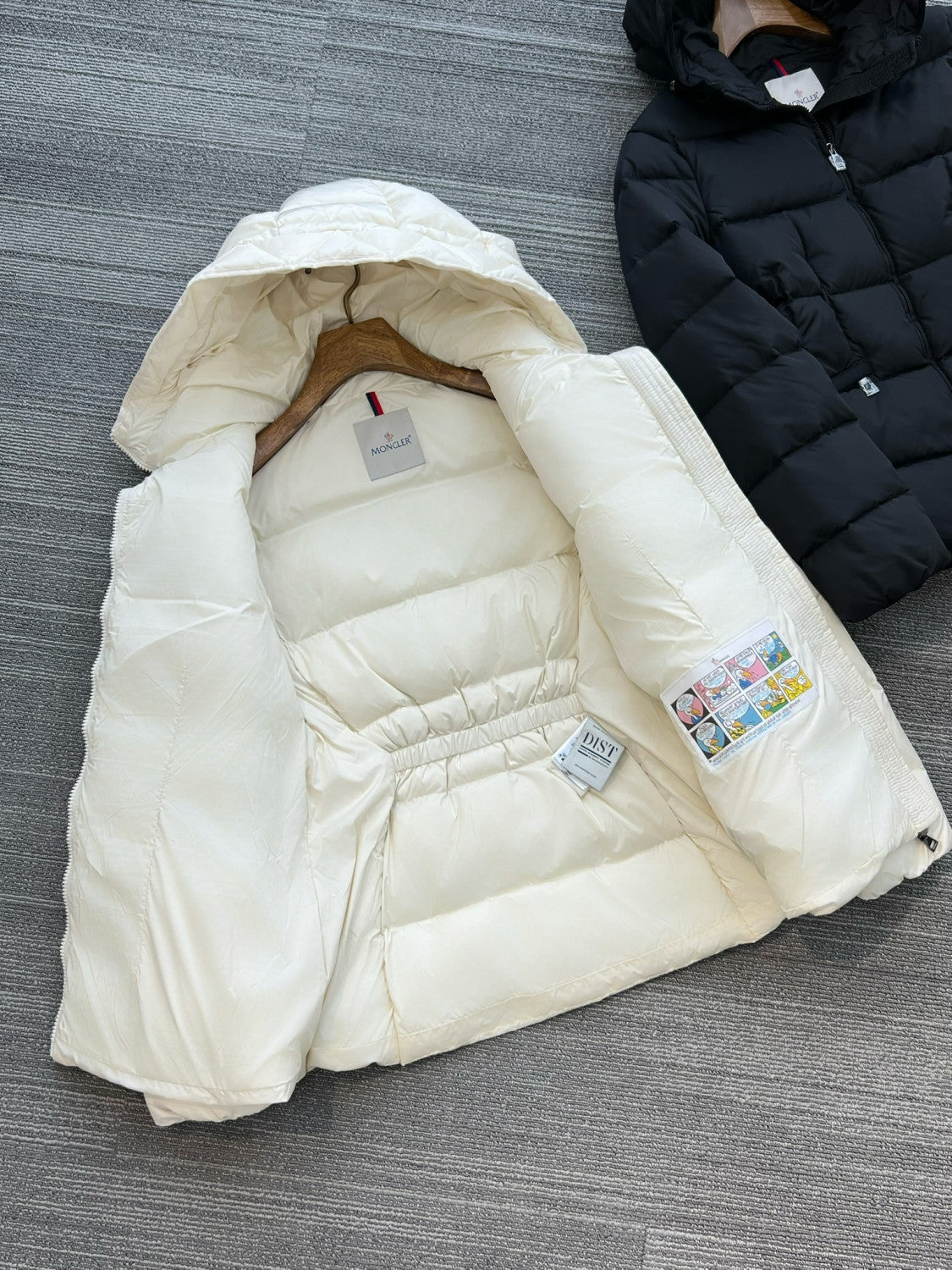 Moncler Ivory Avoce Women's Hooded Short Down Jacket Coat #332707
