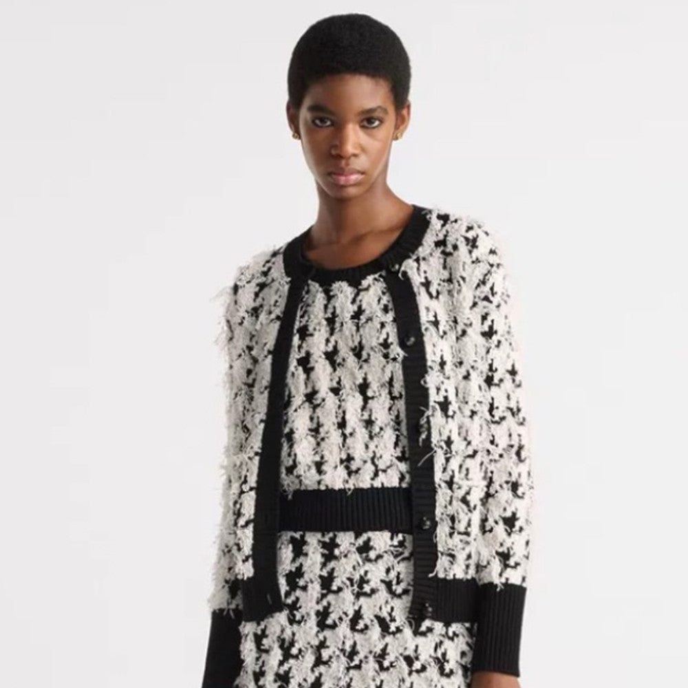 Dior Top -quality Version Houndstooth Two-piece Cardigan #307250