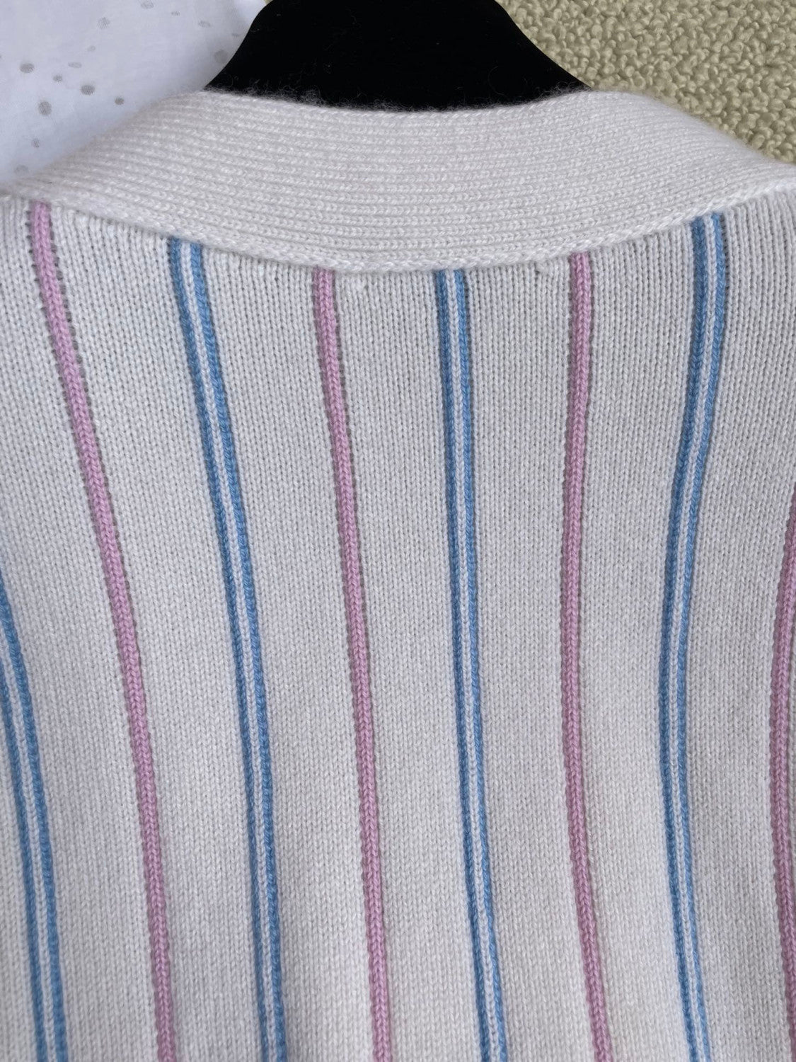 Chanel Striped Cashmere Cardigan #335941