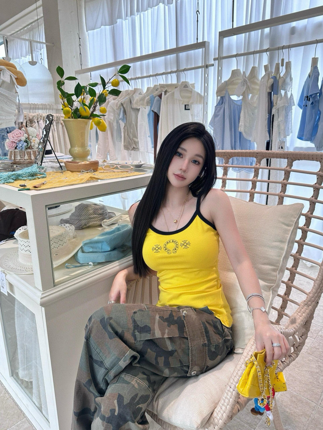 Chrome Hearts Women's Summer Fashion Casual Solid Color Logo Pattern Printed Pullover Tank Top Vest #78336