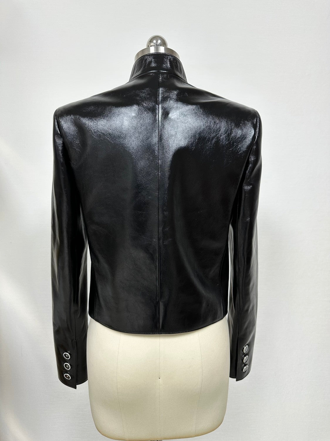 Chanel Women's Spring/Fall Fashion Classic Lapel Long Sleeve Leather Single Breasted Jacket #78487
