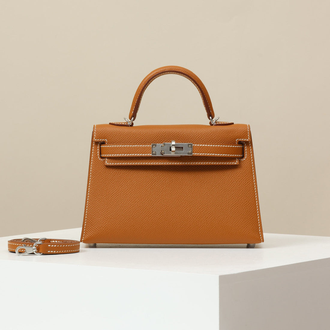 Hermes Women's Fashion Classic Mini Kelly Gold Buckle Cowhide Shoulder Bag Handbag Tote Bag Crossbody Bag Bags H071302CC37 #78359
