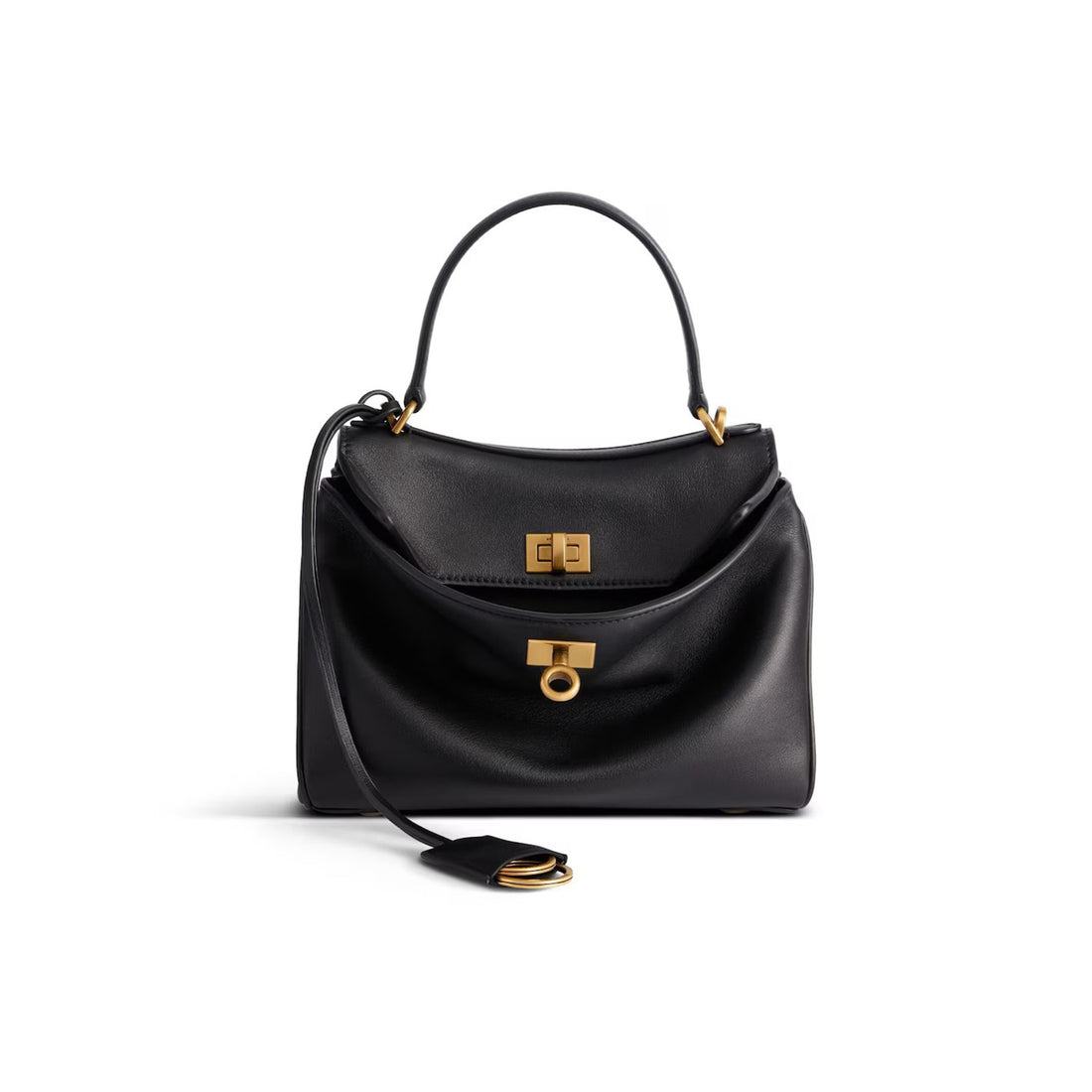 Balenciaga Women's RODEO Mini Handbag Vintage Solid Color Leather Shoulder Crossbody Bag Bags 7954562AA4V6034 Ngvp #9898