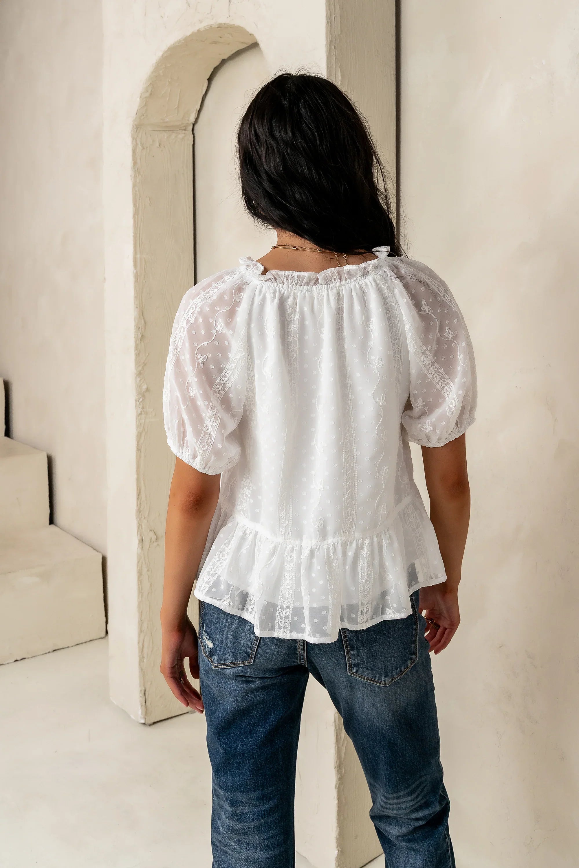 Melina Embroidered Blouse
