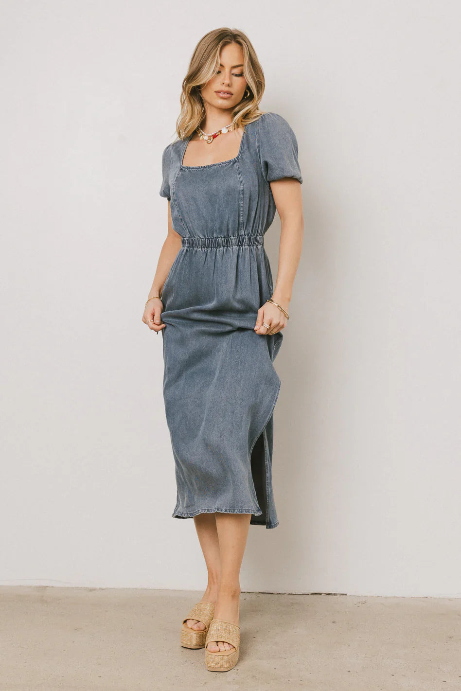 Gael Denim Maxi Dress