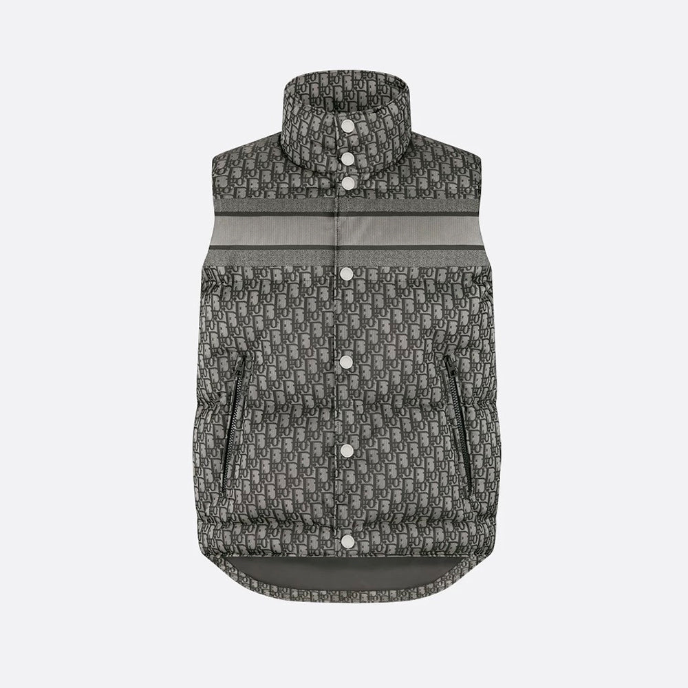 Dior 25FW Oblique Jacquard Ski Series Cotton Vest Back Logo Jacquard Webbing #333043