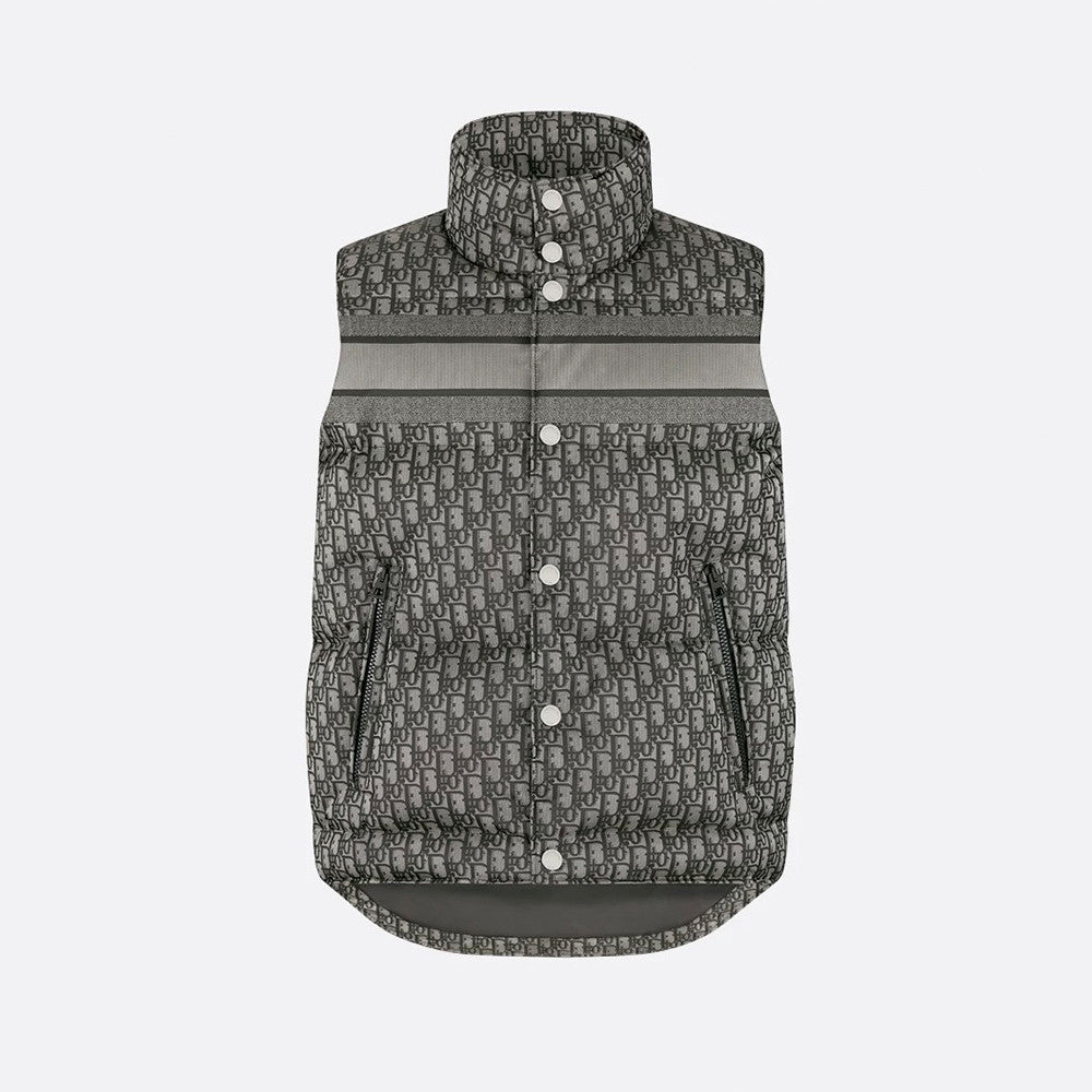 Dior 25FW Oblique Jacquard Ski Series Cotton Vest Back Logo Jacquard Webbing #333043