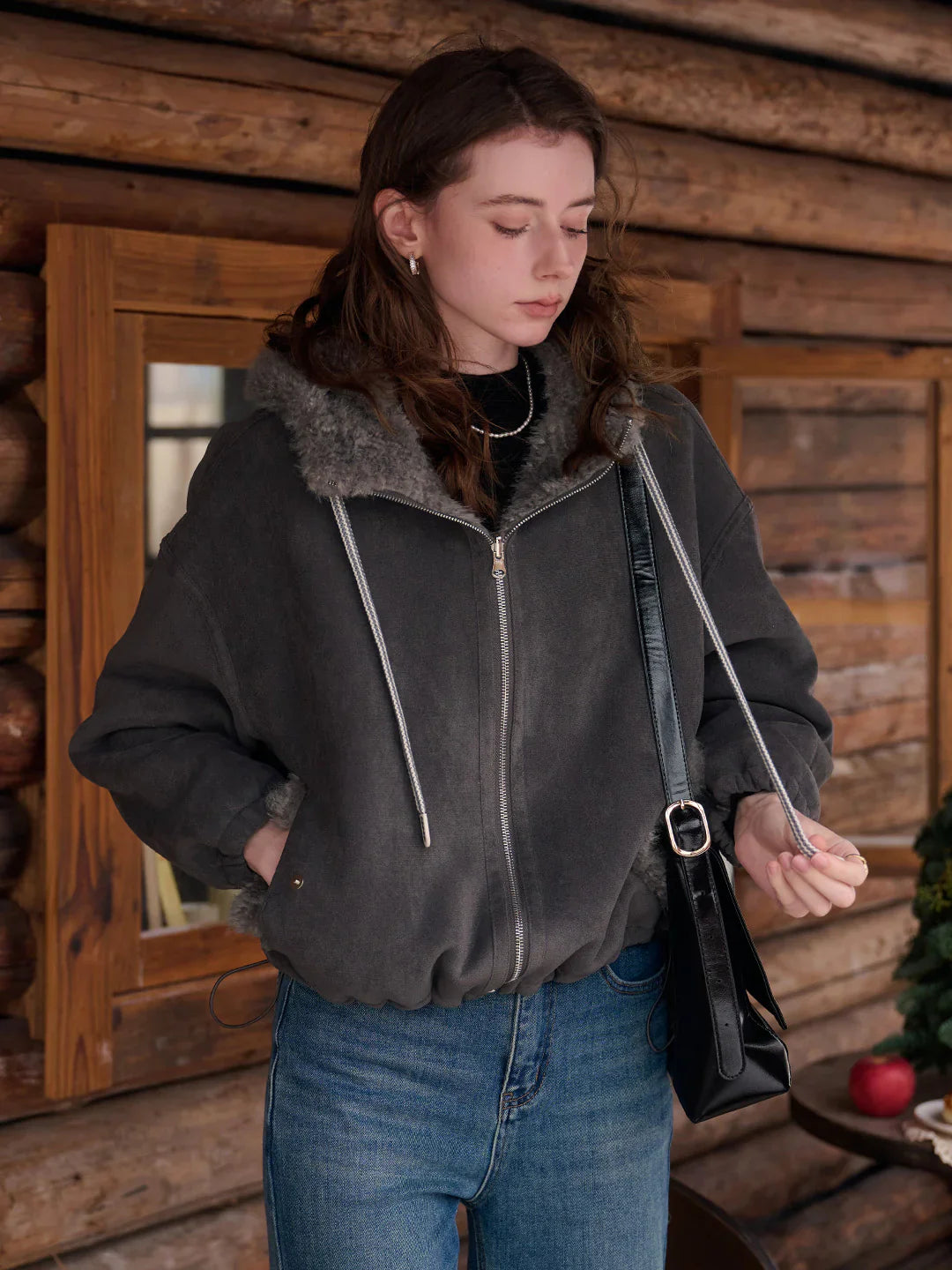 Emberlynn Shearling Short Coat