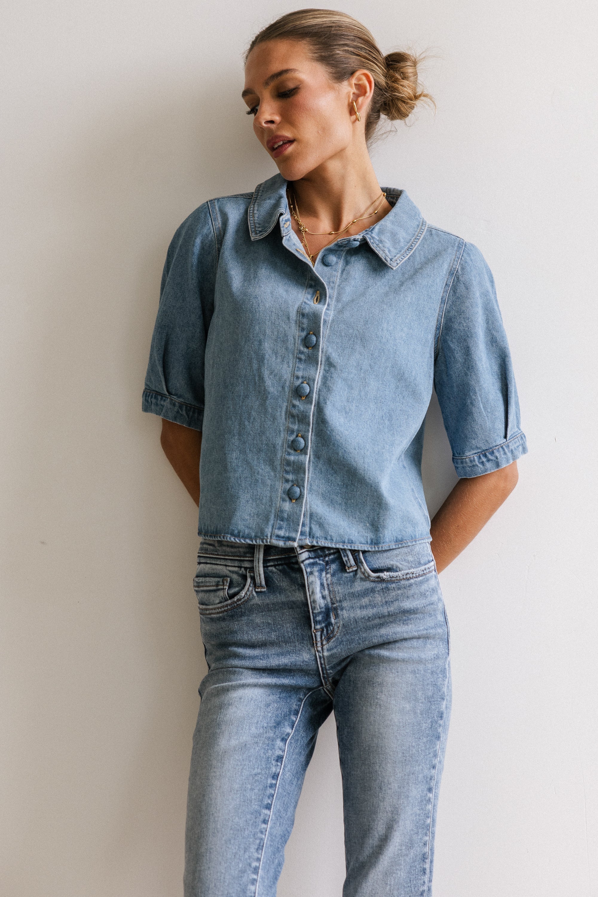 Betty Denim Button Up