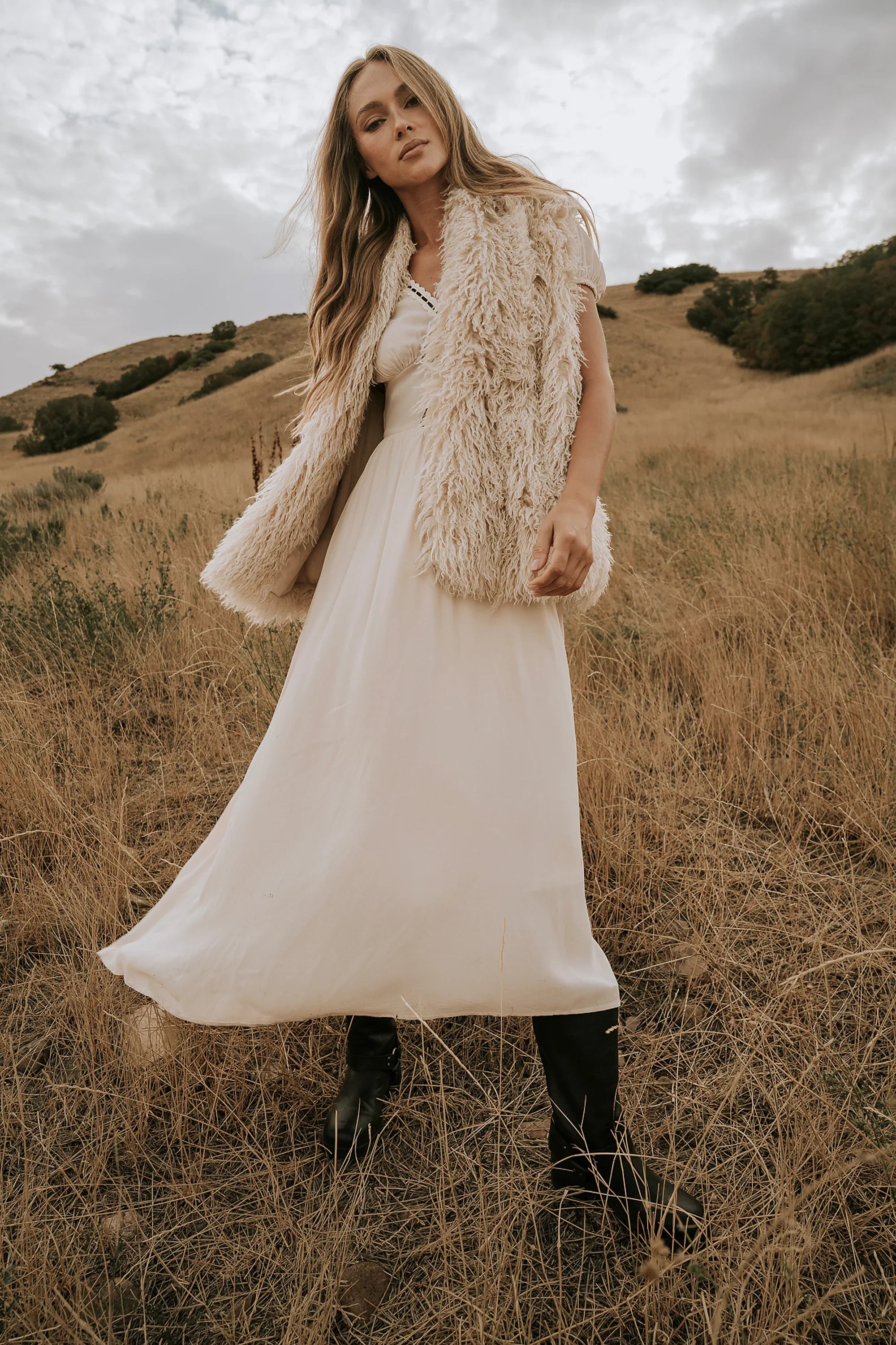 Kaydence Maxi Dress in Cream