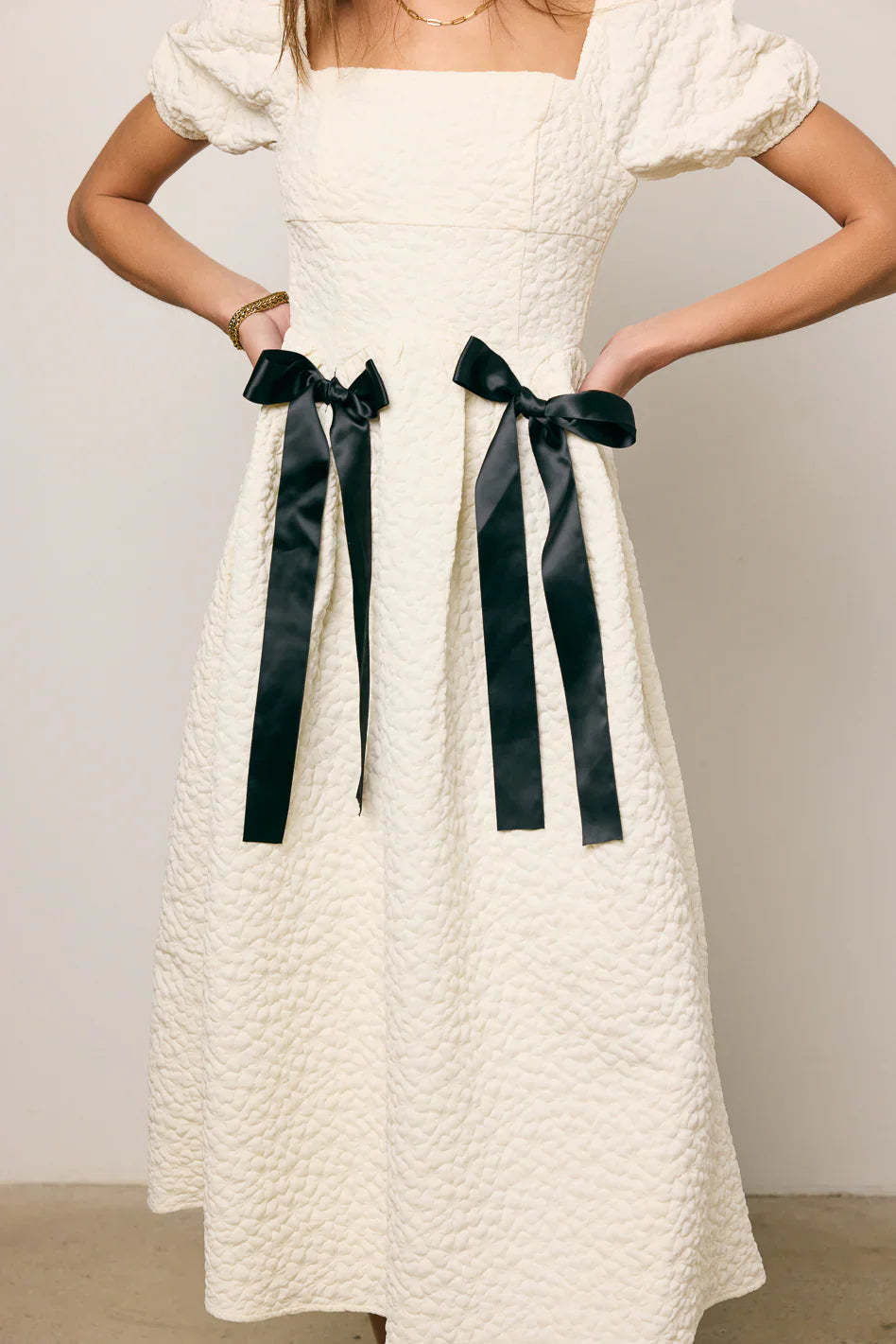 Nova Textured Midi Dress