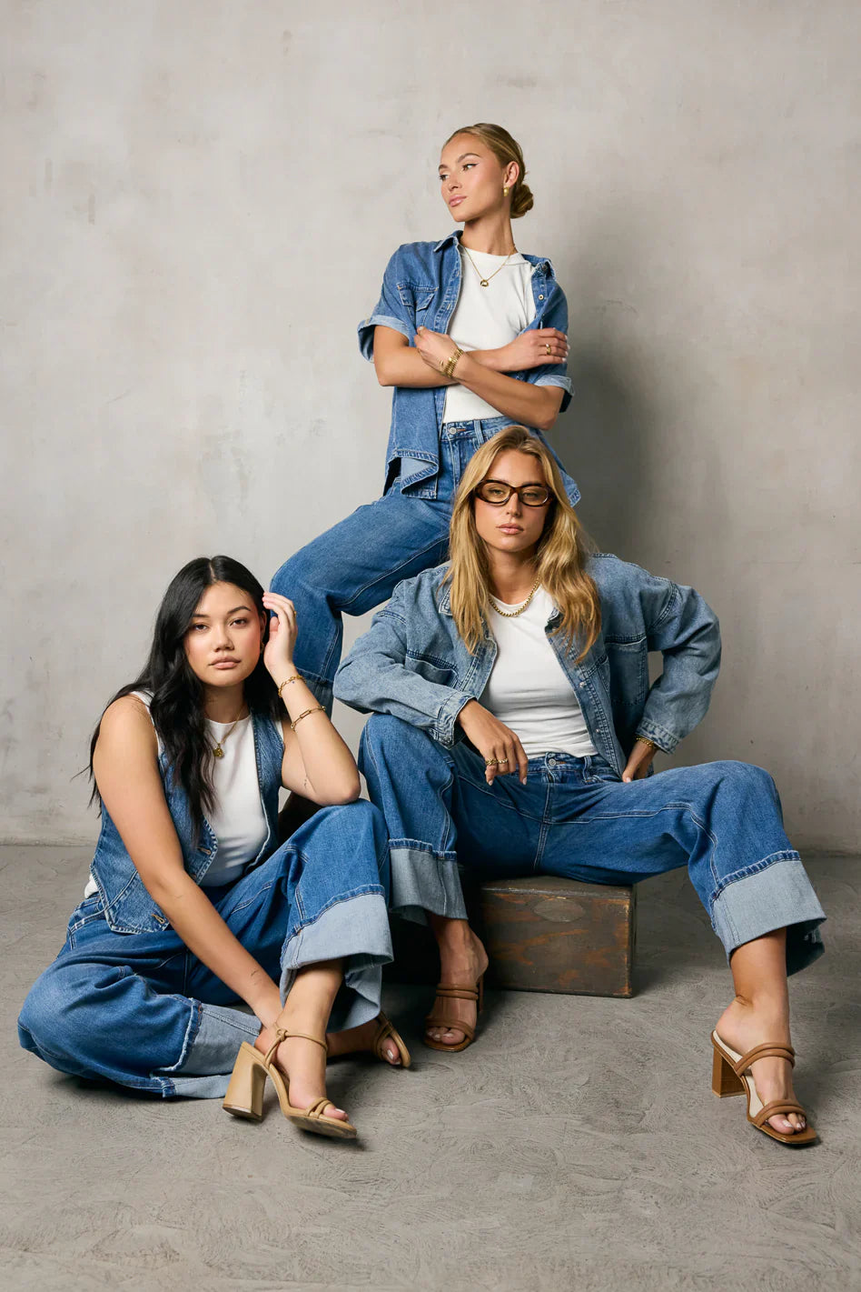 Luca Denim Button Up