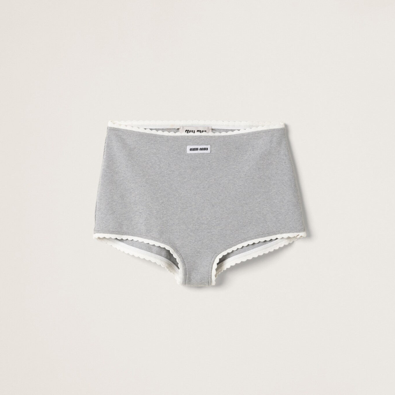 MiuMiu Women's Fashion Casual Solid Color Letter Logo Sports Bra Ribbed Cotton Panty Suit Set #78648
