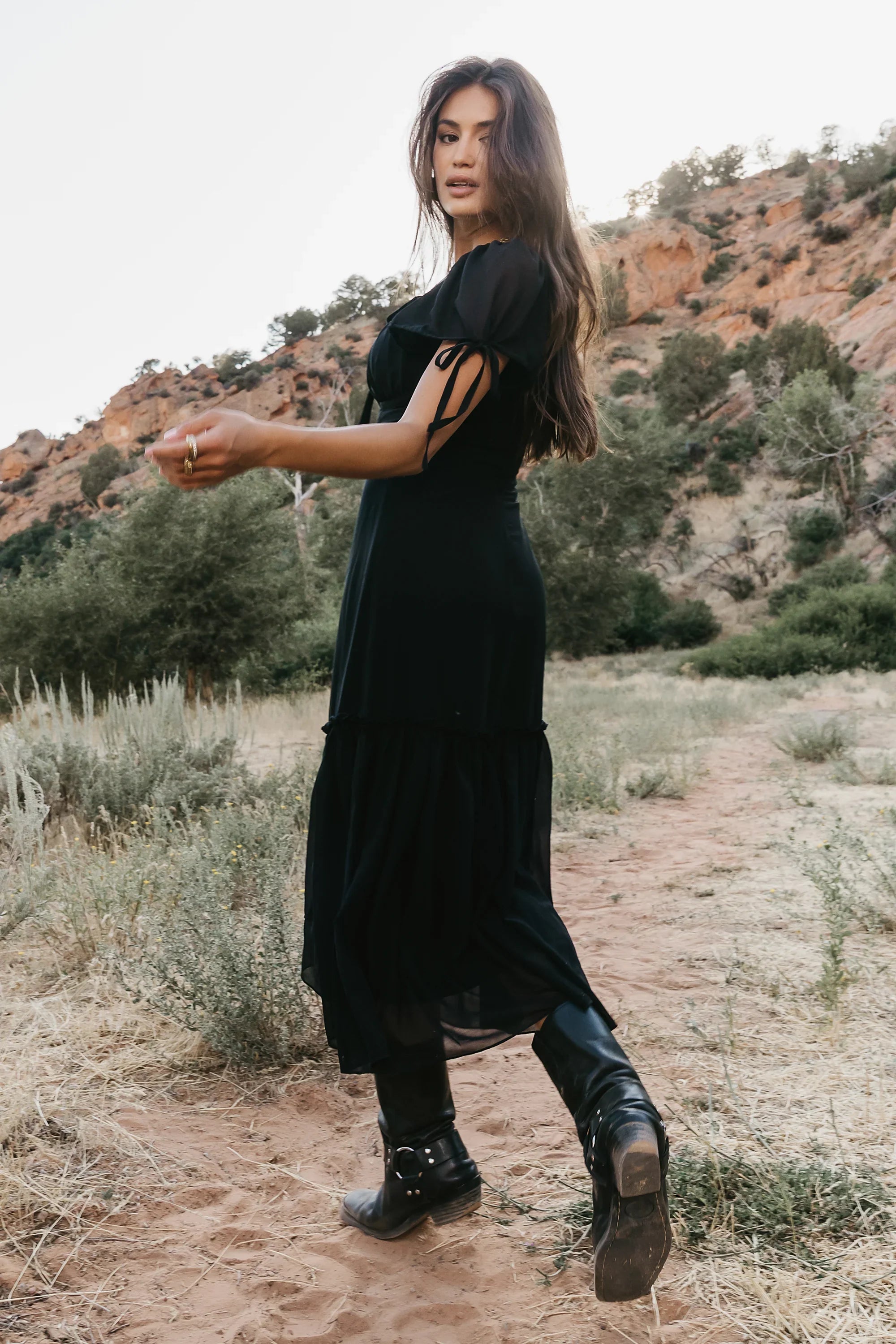 Dallas Sheer Midi Dress